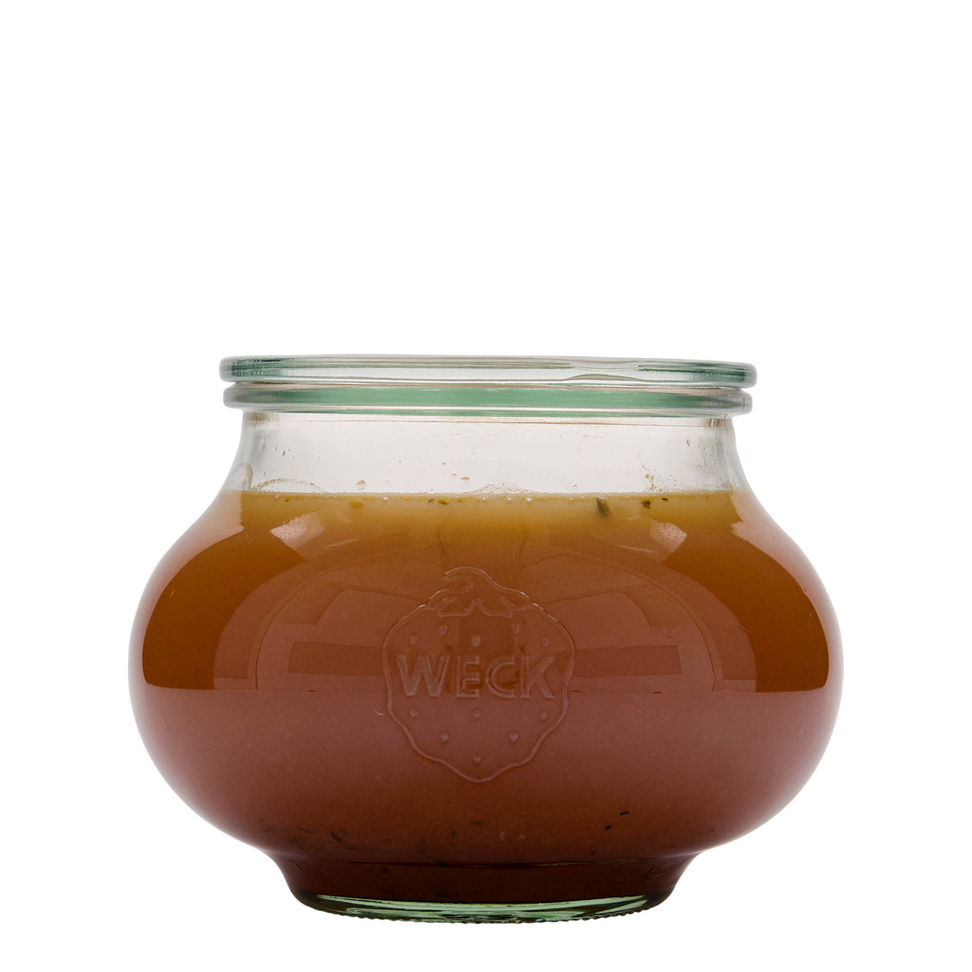 1.062 ml WECK okrasna steklenička, odprtina: okrogli rob