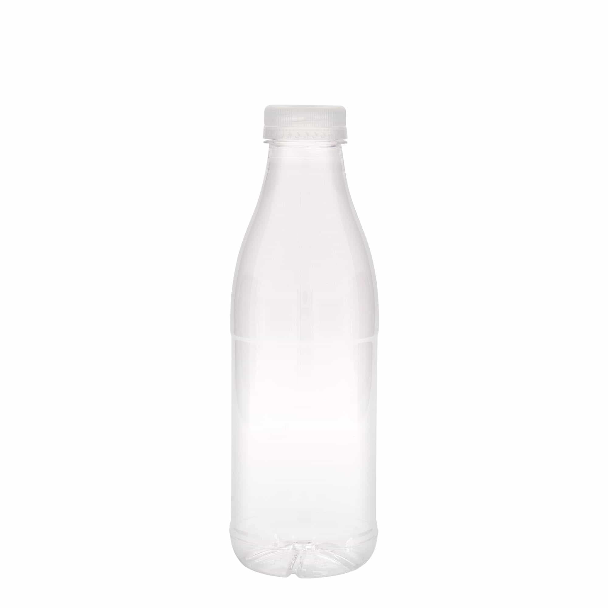 750 ml steklenica iz PET plastike »Milk and Juice«, plastika, ustje: 38 mm