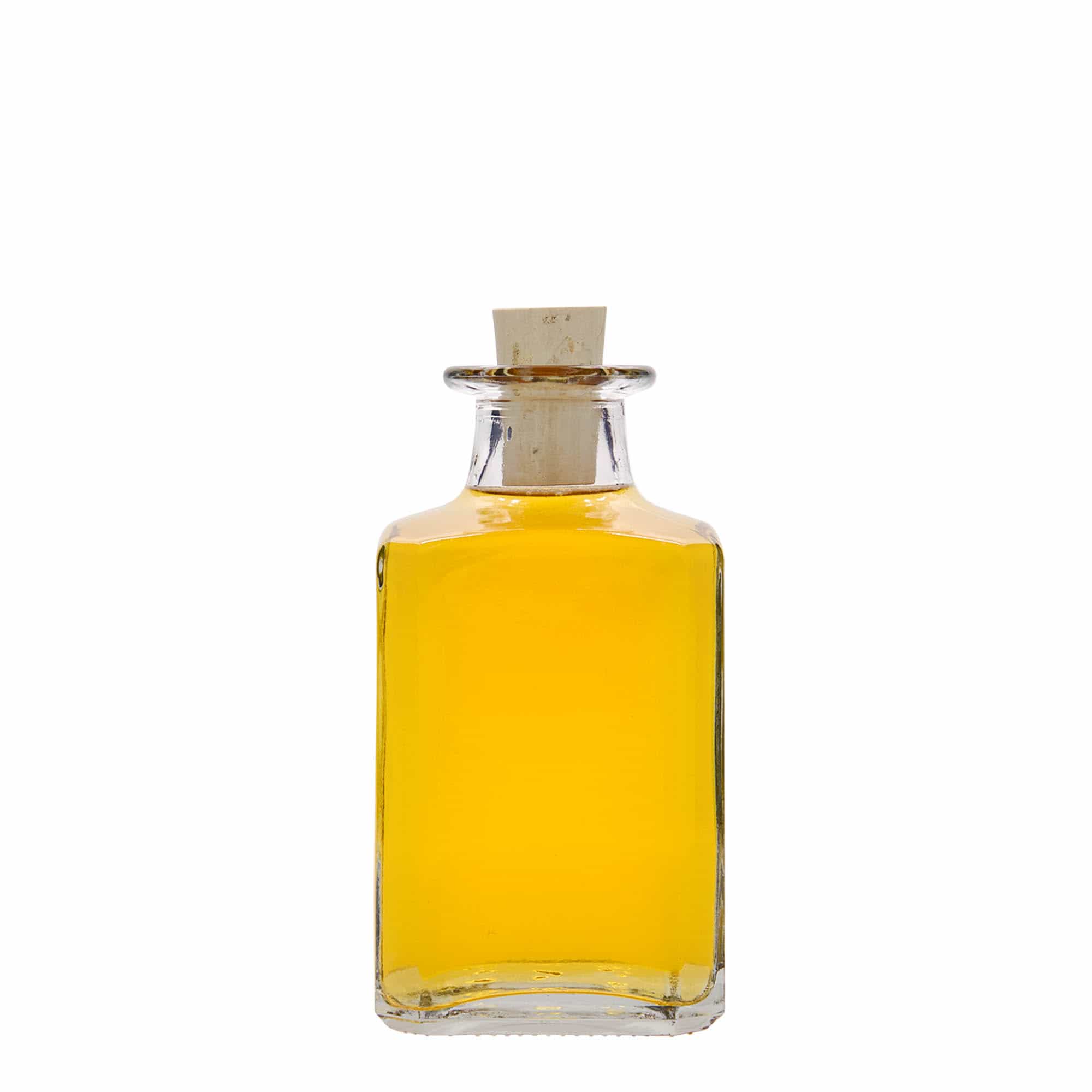250 ml steklena steklenica »Torben«, kvadratna, ustje: pluta