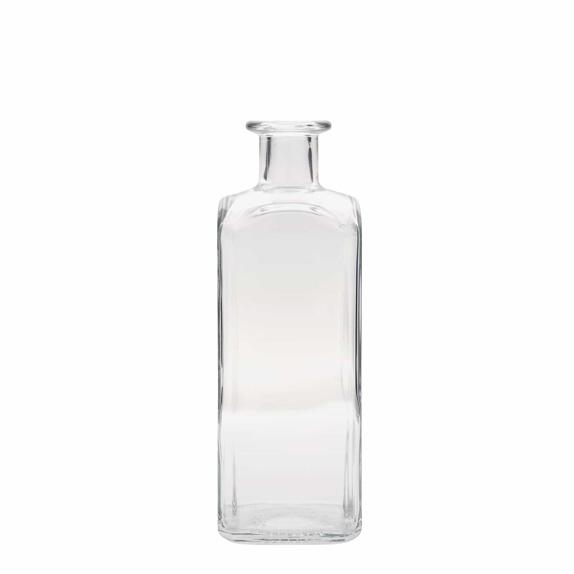 500 ml lekarniška steklenica Carré, kvadratna, ustje: pluta 500 ml lekarniška steklenica Carré, kvadratna, ustje: pluta