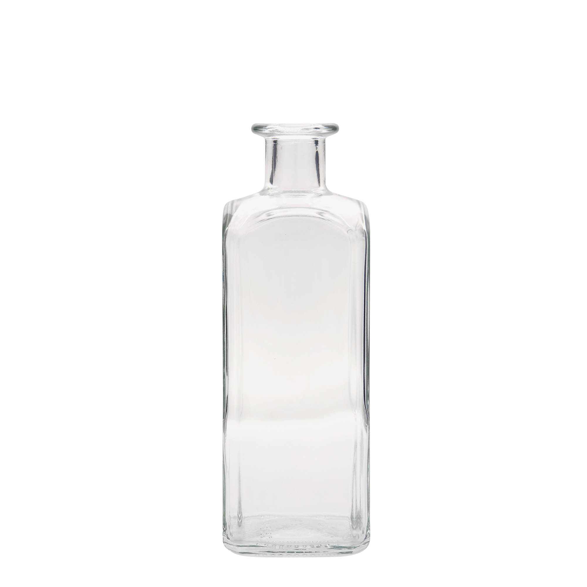500 ml steklenica iz lekarniškega stekla Carré, kvadratna, odprtina: pluta 500 ml steklenica iz lekarniškega stekla Carré, kvadratna, odprtina: pluta