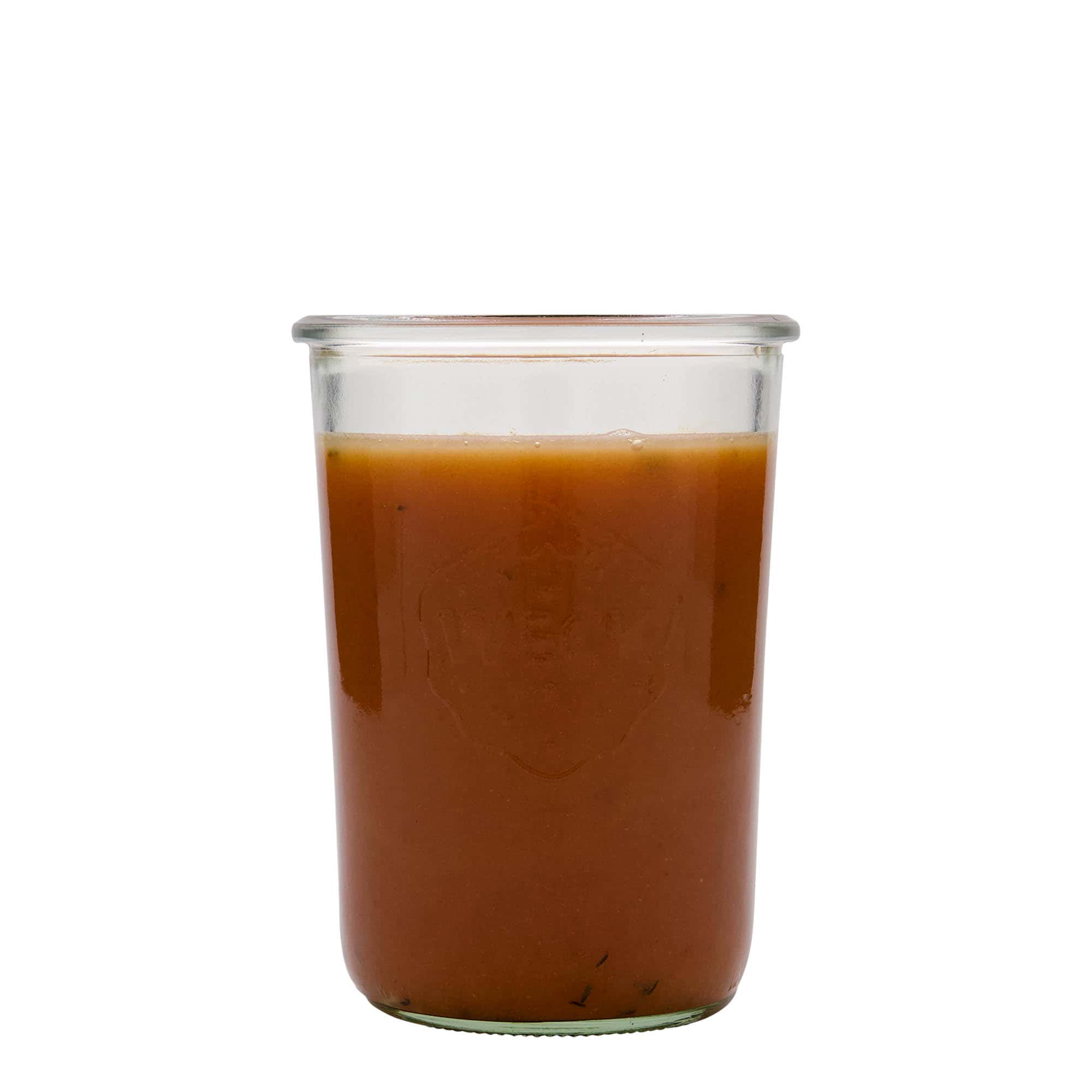 850 ml stekleni kozarec WECK, ustje: Okrogel rob