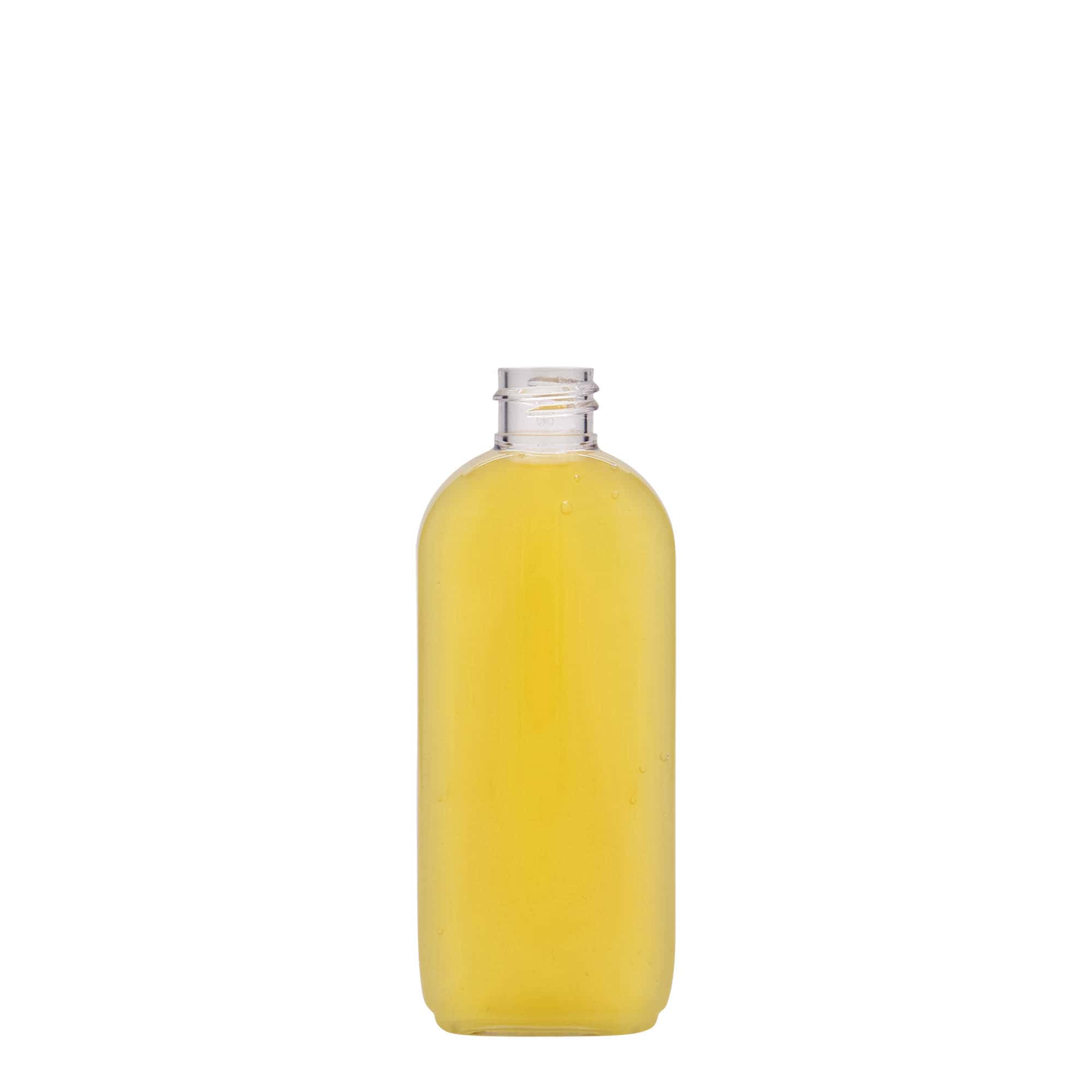 100 ml PET-flaska 'Iris', ovalna, plastika, odprtina: 20/410