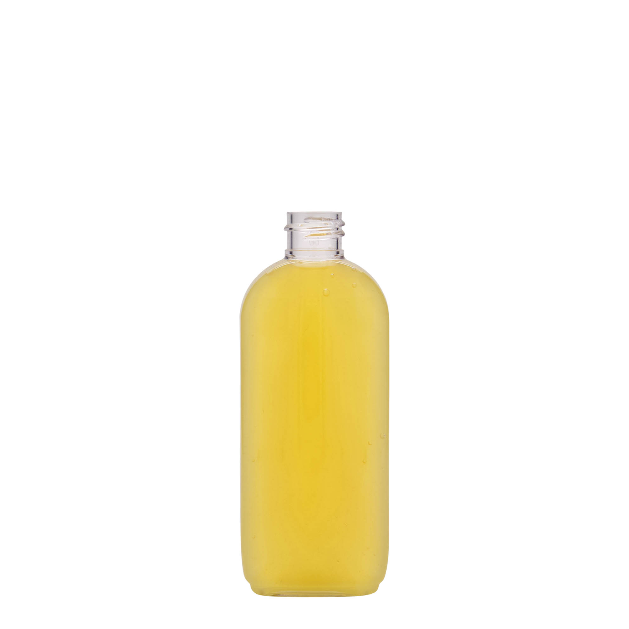 100 ml PET-flaska 'Iris', ovalna, plastika, odprtina: 20/410