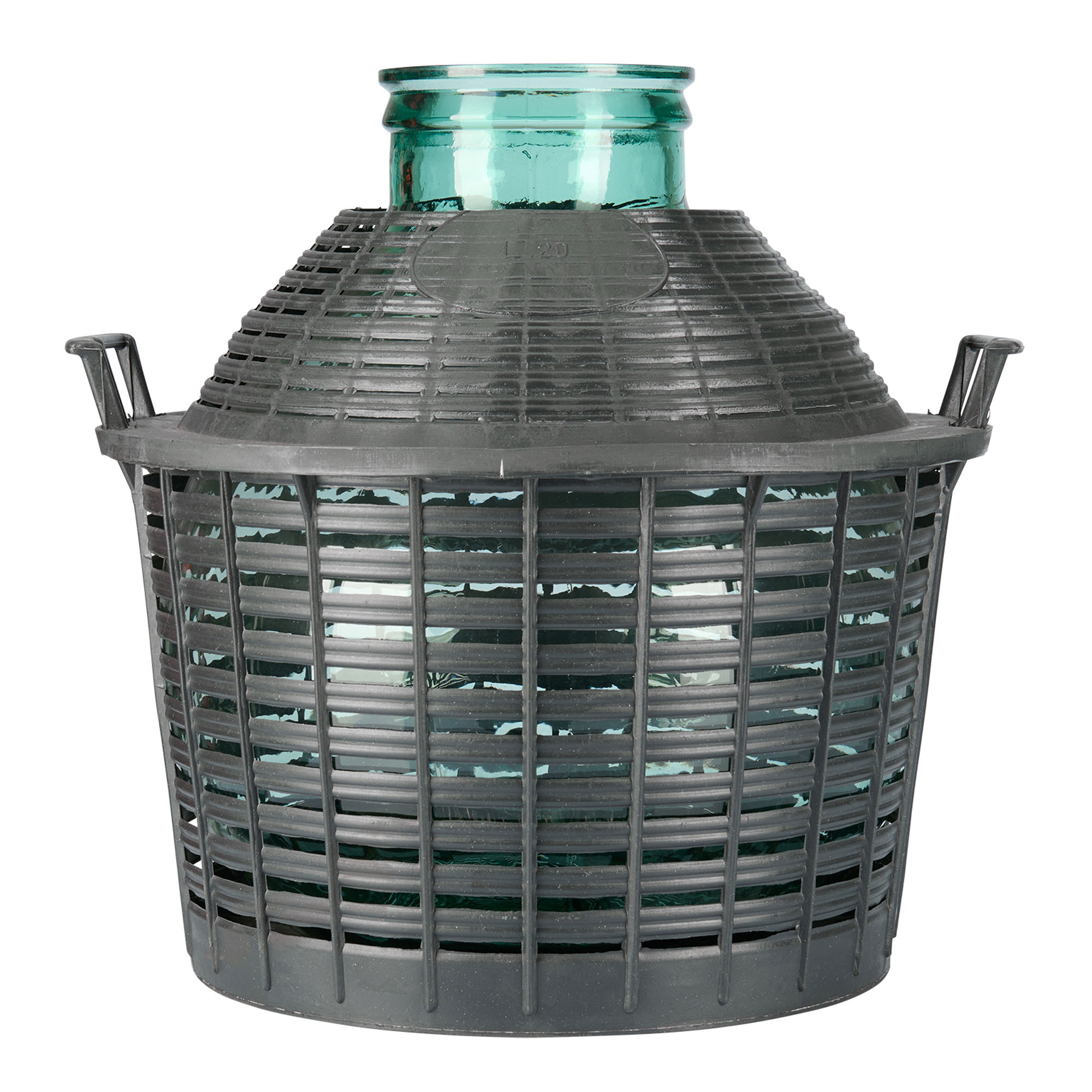 20 l balonska steklenica z širokim vratom, steklo, odprtina: pokrov s pritrditvijo 20 l balonska steklenica z širokim vratom, steklo, odprtina: pokrov s pritrditvijo