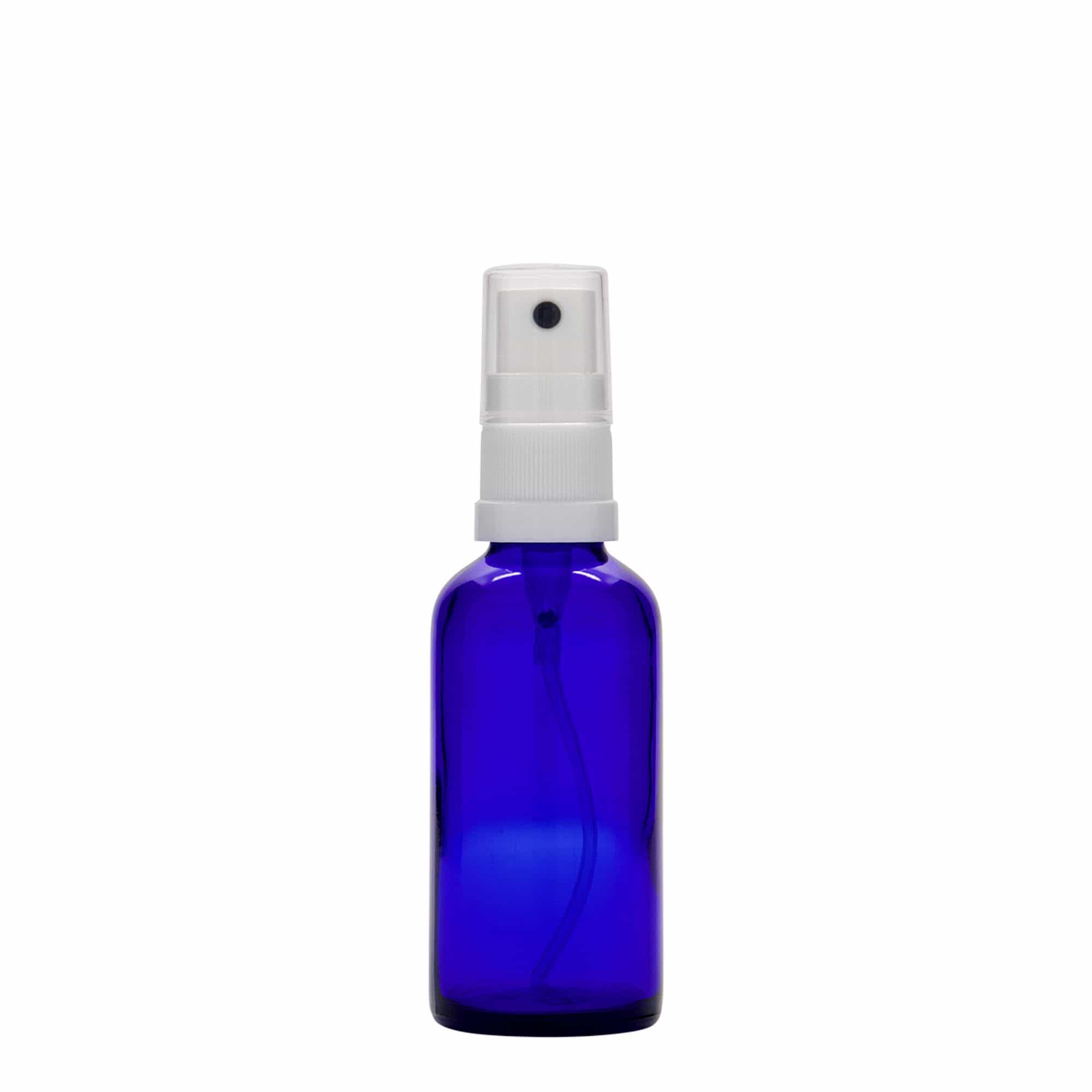 50 ml razpršilna steklenička za medicino, steklo, kraljevsko modra, odprtina: DIN 18 50 ml razpršilna steklenička za medicino, steklo, kraljevsko modra, odprtina: DIN 18