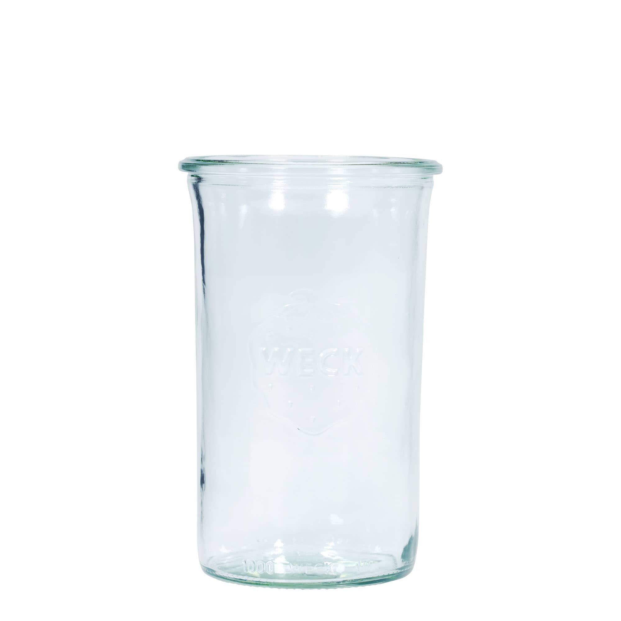 1000 ml stekleni kozarec WECK, ustje: Okrogel rob