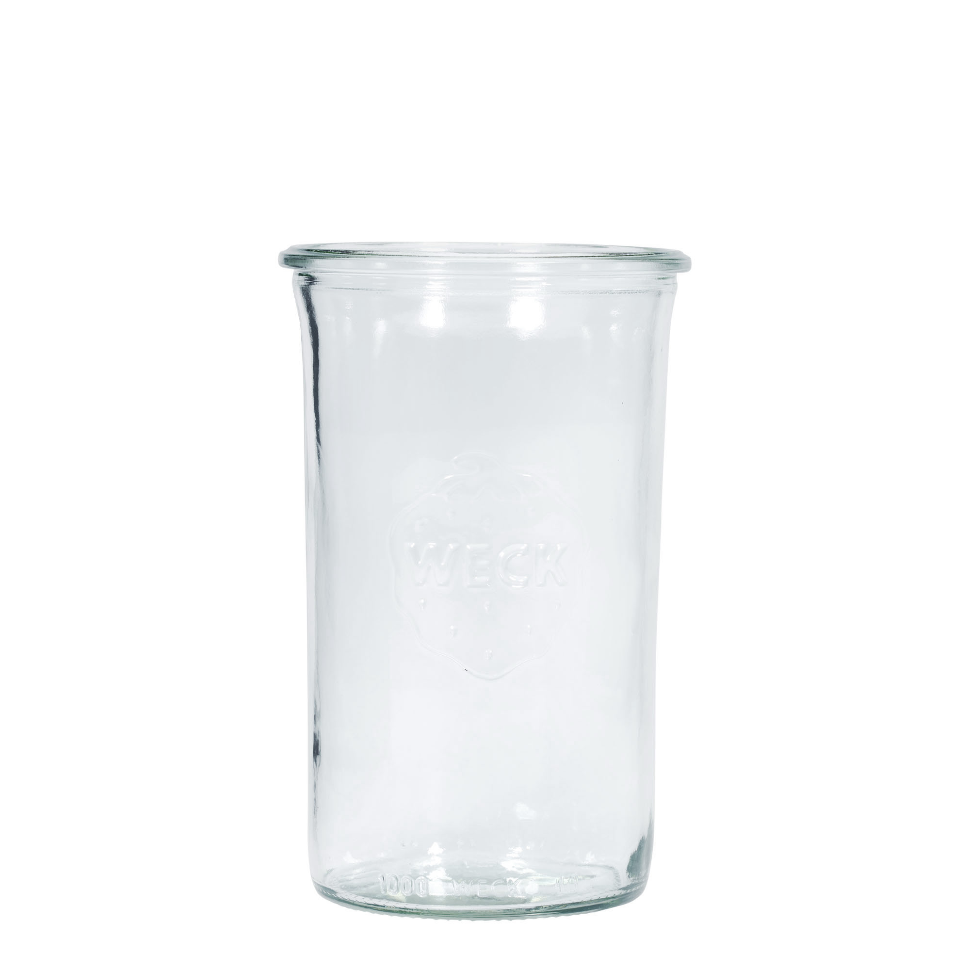 1.000 ml WECK-steklen kozarec #, odprtina: okrogla roba 1.000 ml WECK-steklen kozarec #, odprtina: okrogla roba