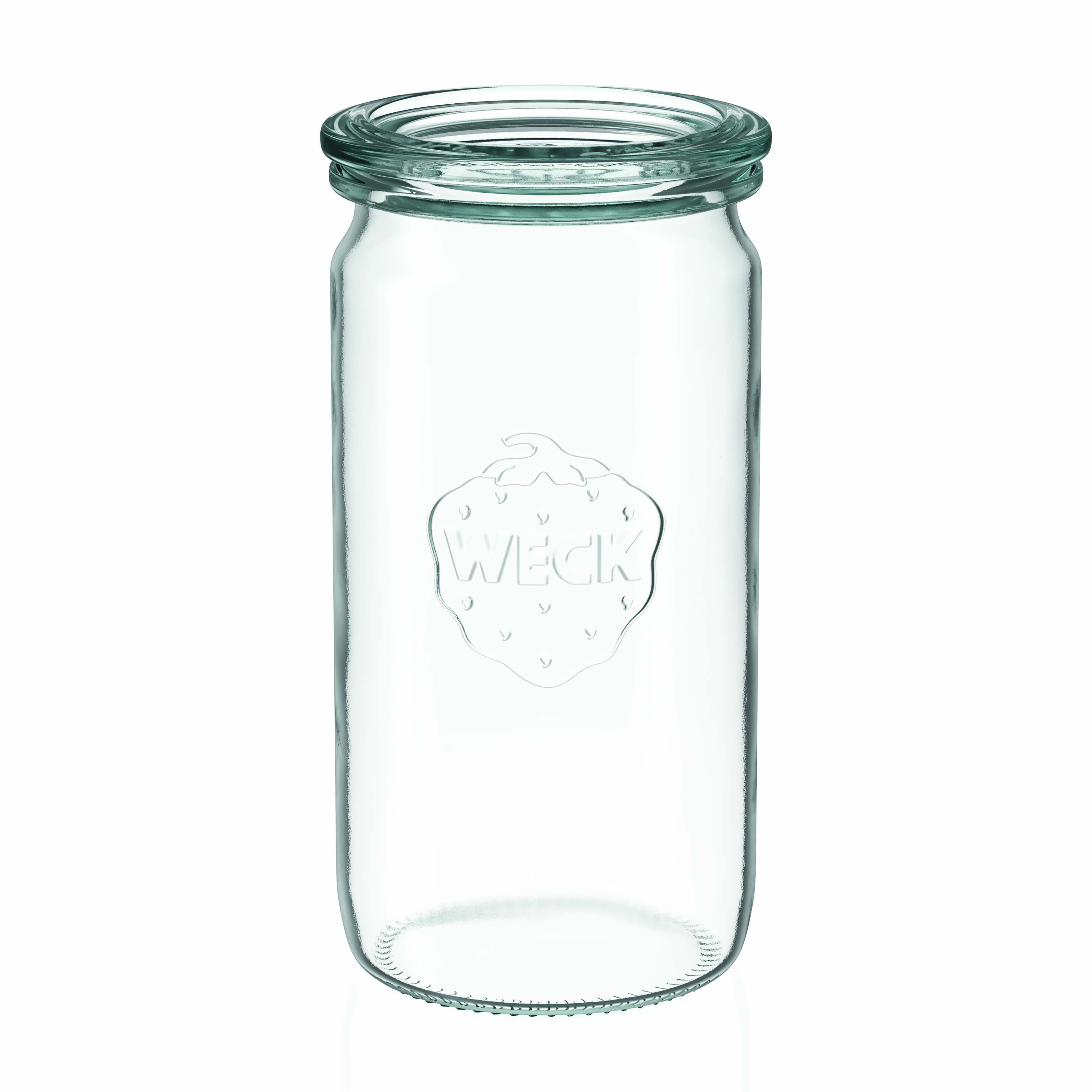 340 ml WECK valjasta steklenica, odprtina: okrogla roba 340 ml WECK valjasta steklenica, odprtina: okrogla roba