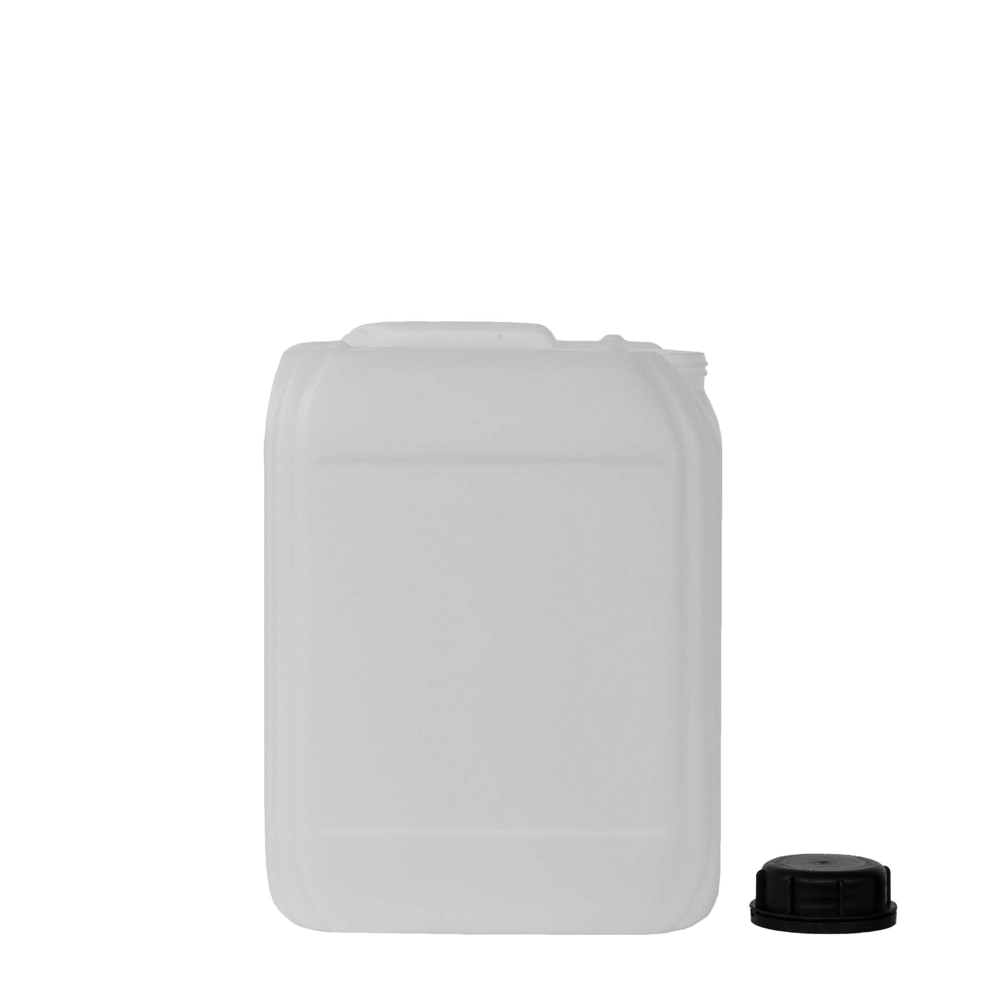 10 l kanister, pravokoten, HDPE-plastika, naraven, odprtina: ND 55
