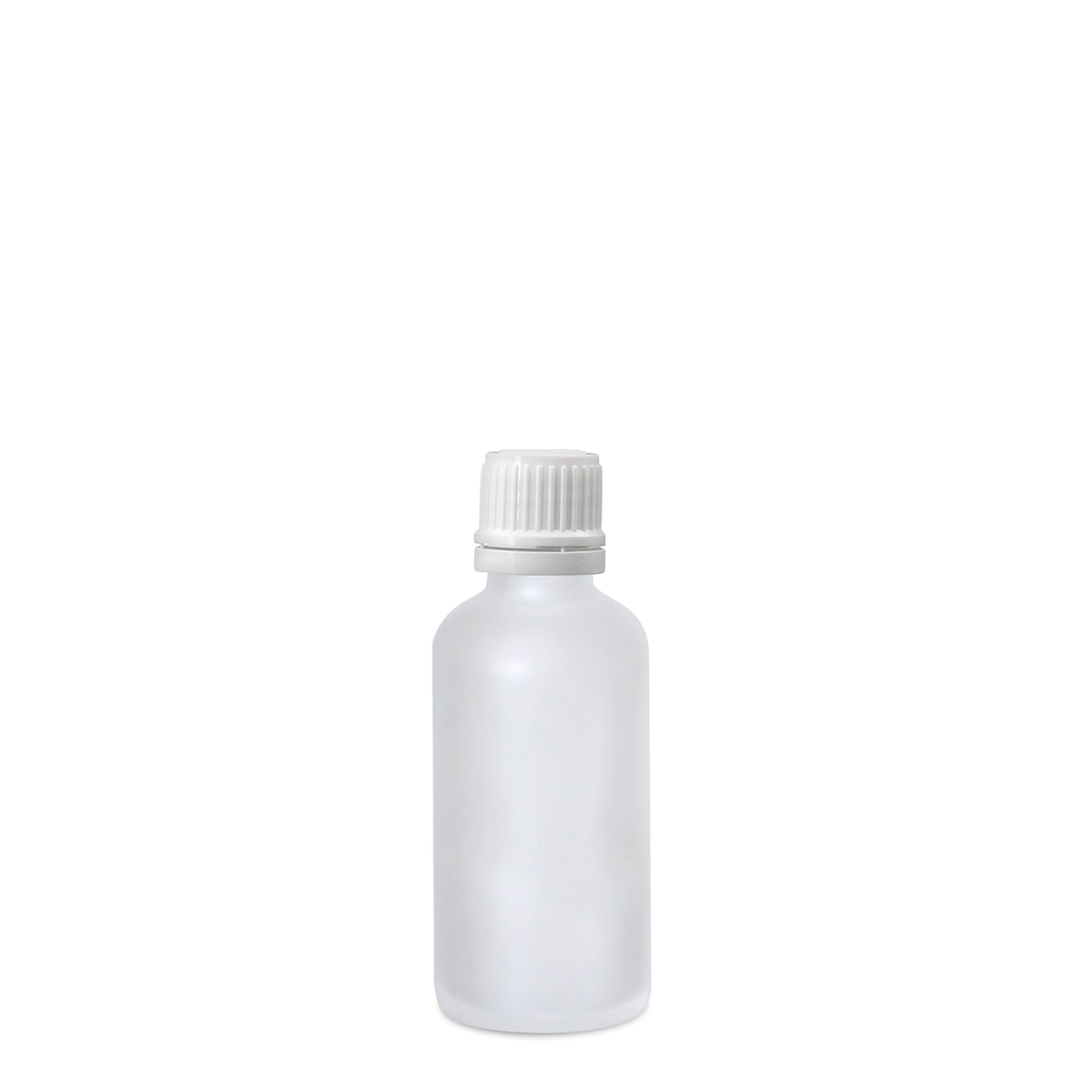 50 ml medicinska steklenička, steklo, matirano, odprtina: DIN 18