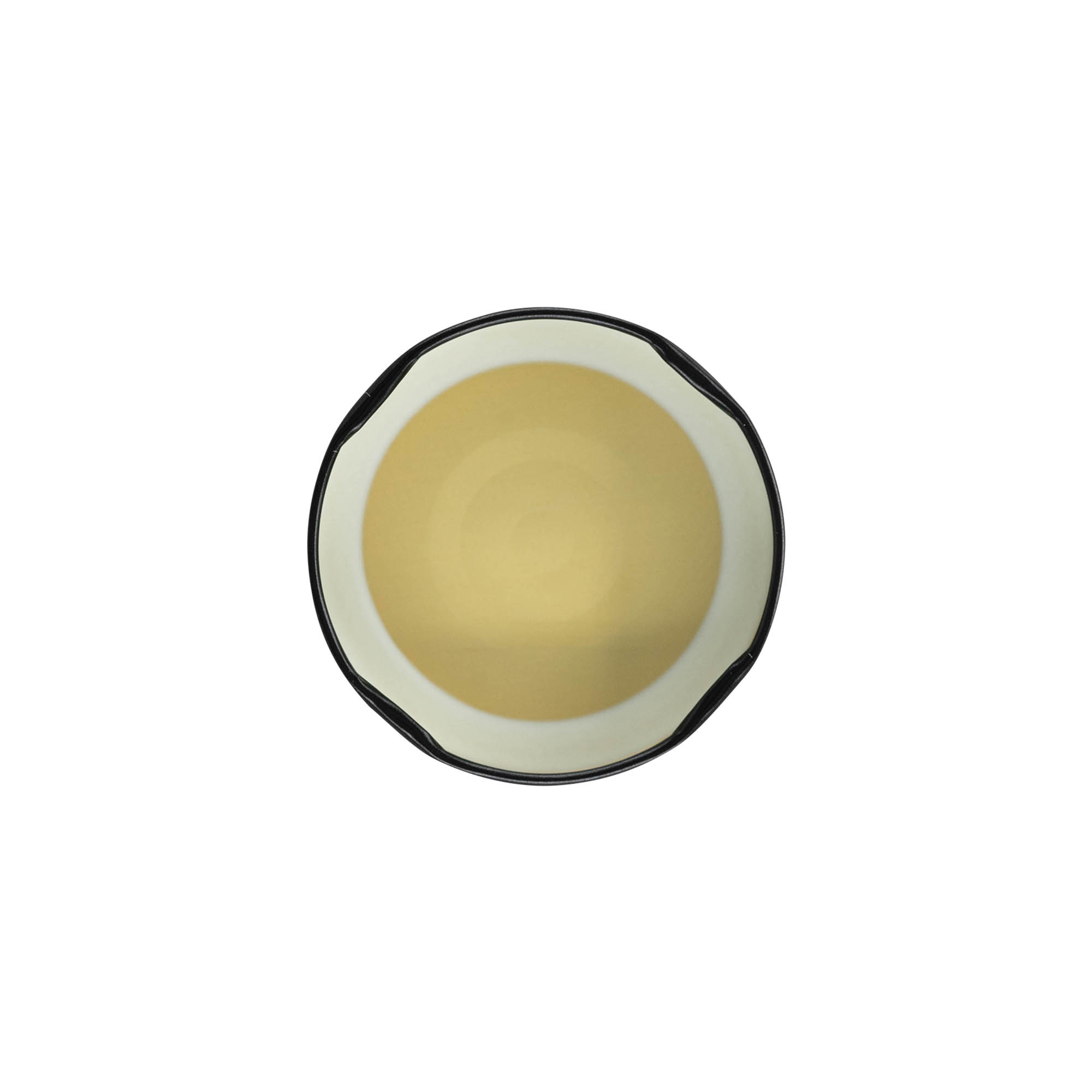 Deep-Twist-Off-zapiranje, bel pločevina, črno, za odprtino: Deep-TO 66