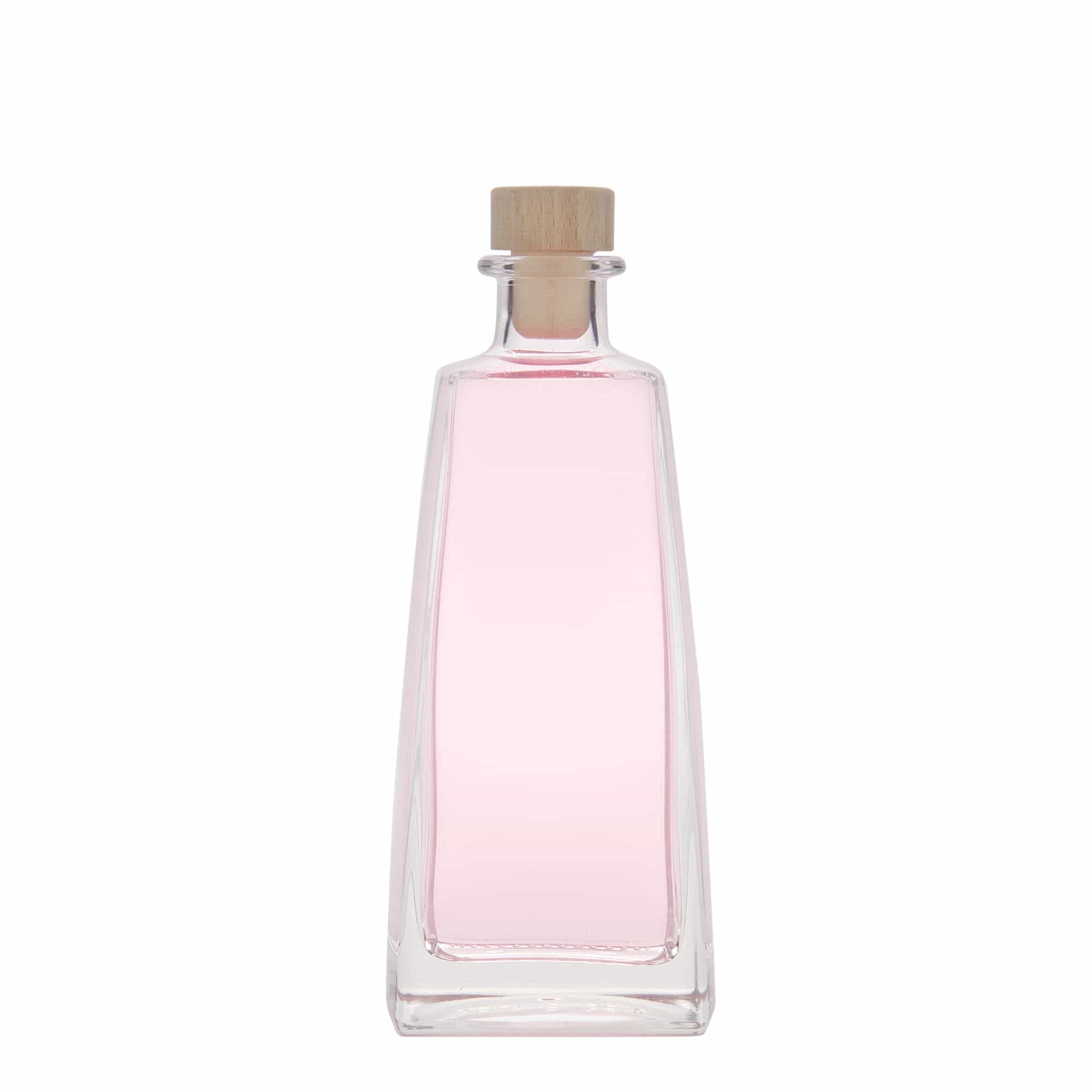 350 ml steklena steklenica »Timmy«, pravokotna, ustje: pluta