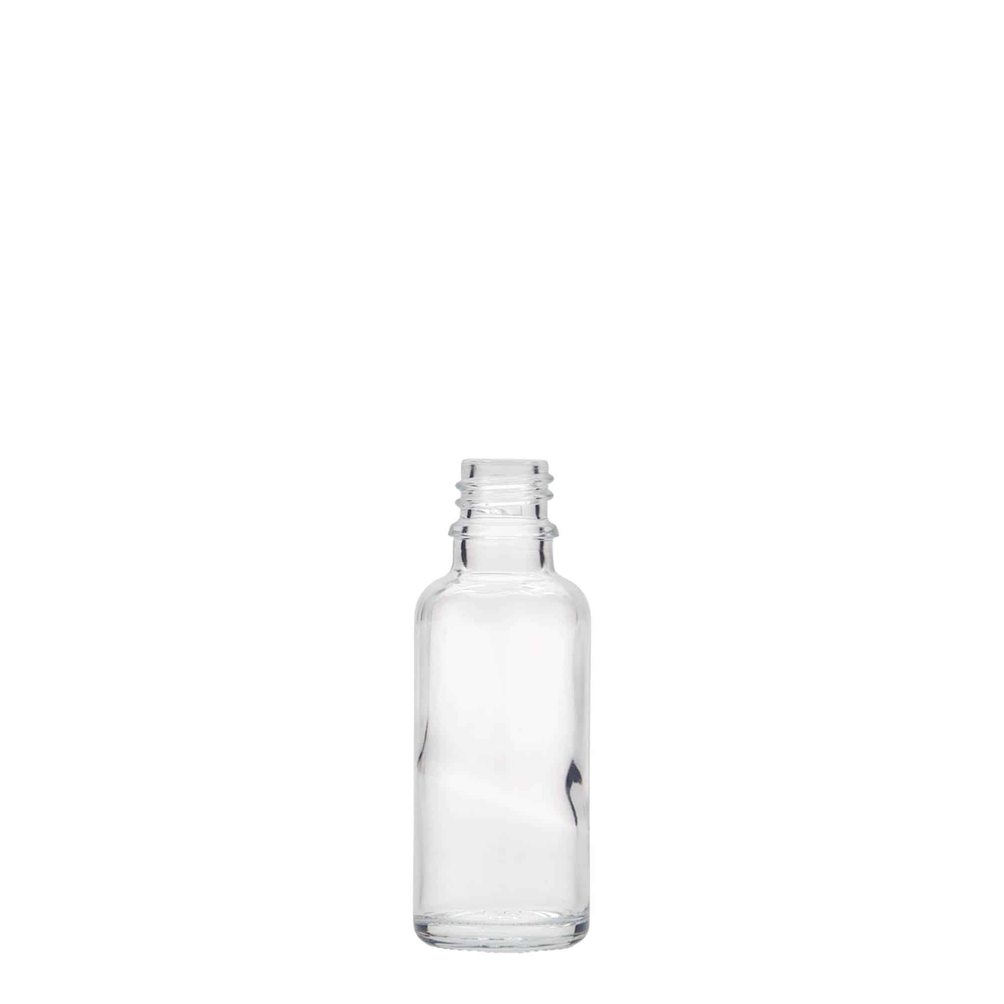 30 ml steklenica za zdravila, steklo, ustje: DIN 18 30 ml steklenica za zdravila, steklo, ustje: DIN 18