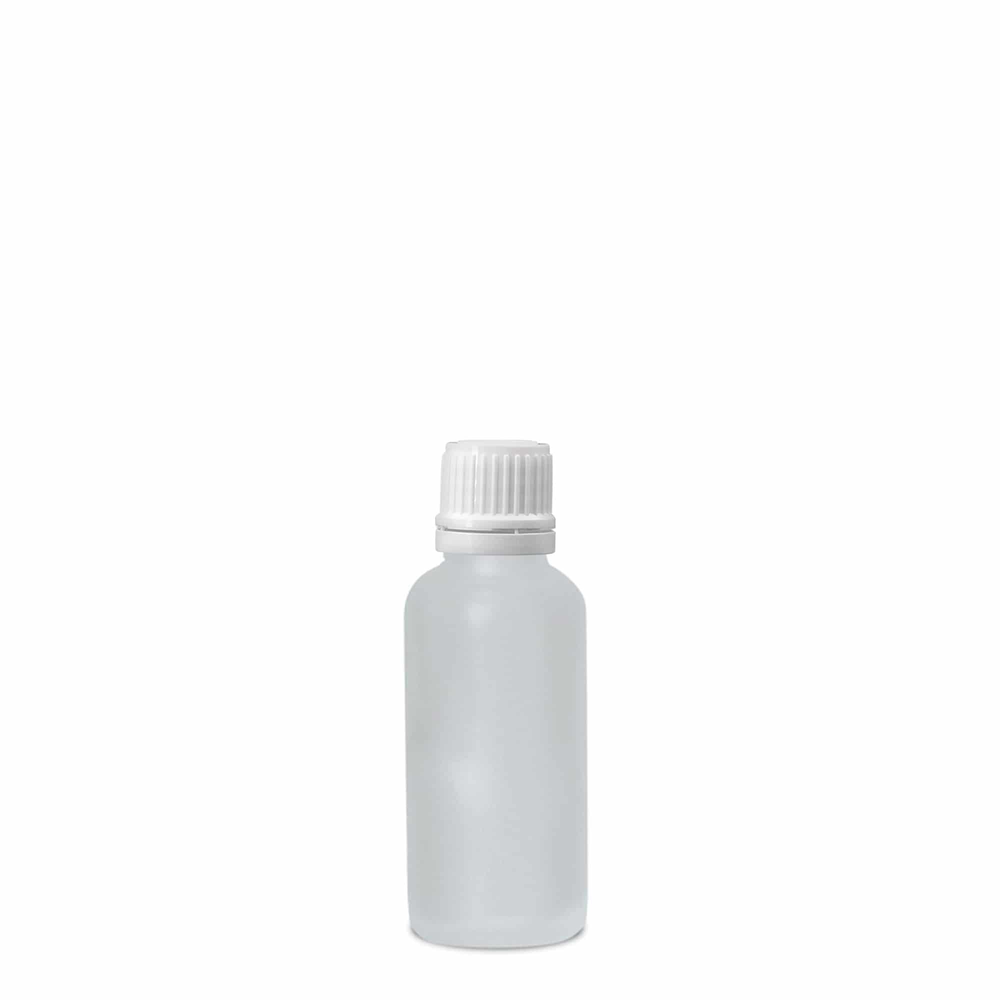 30 ml medicinska steklenička, steklo, matirano, odprtina: DIN 18