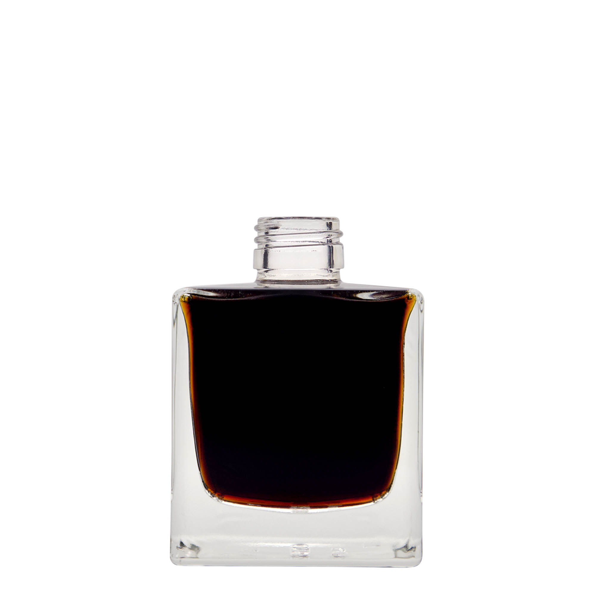 200 ml steklenička 'Cube', kvadratna, odprtina: PP 28