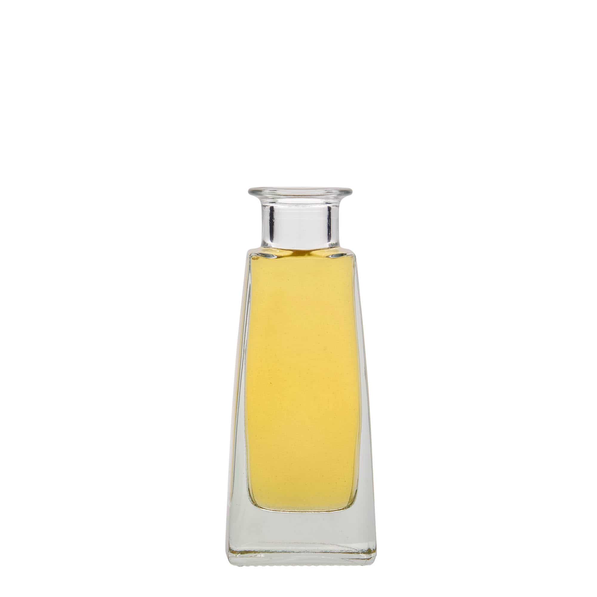 100 ml steklena steklenica »Timmy«, pravokotna, ustje: pluta