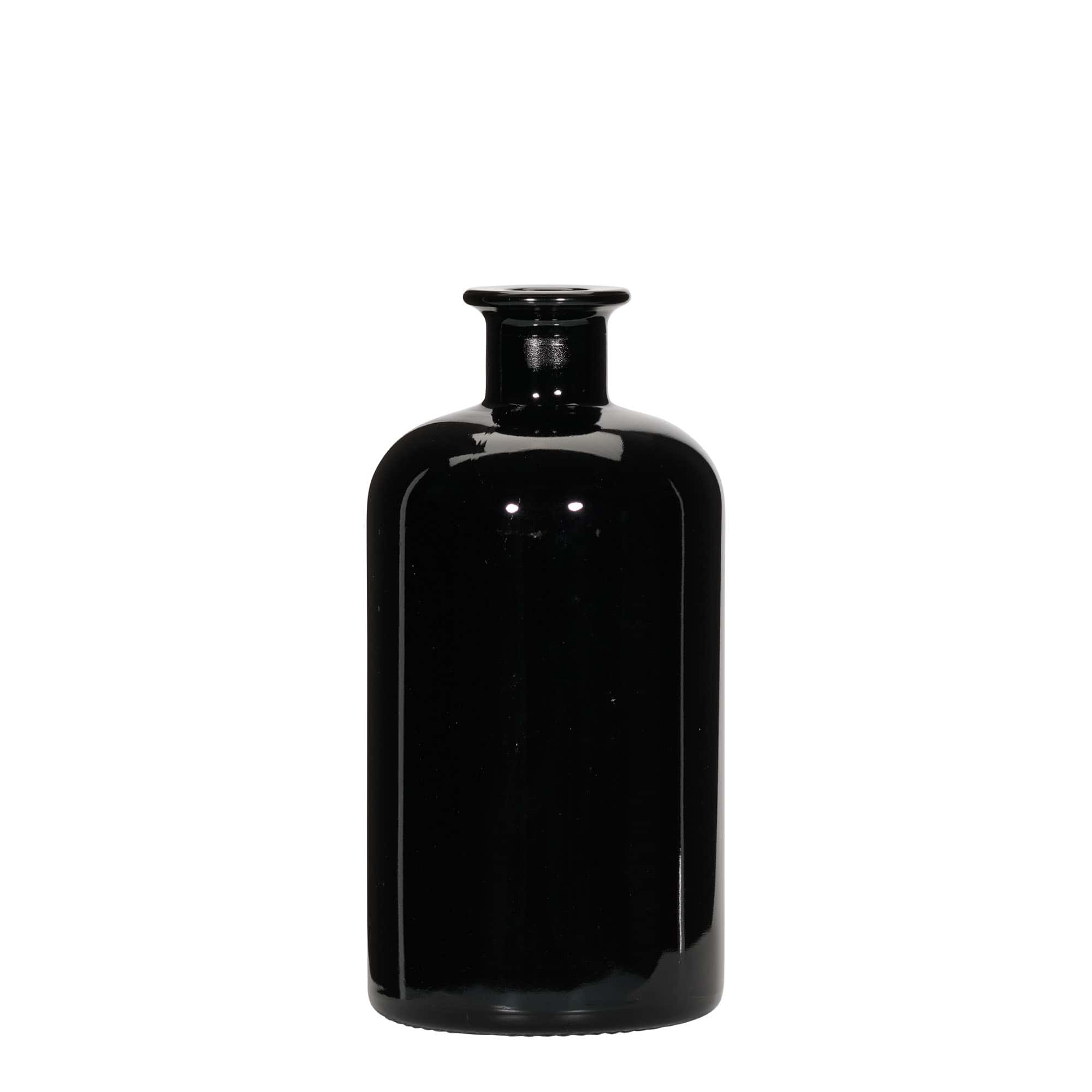 500 ml lekarniška steklenica, črna, ustje: pluta 500 ml lekarniška steklenica, črna, ustje: pluta