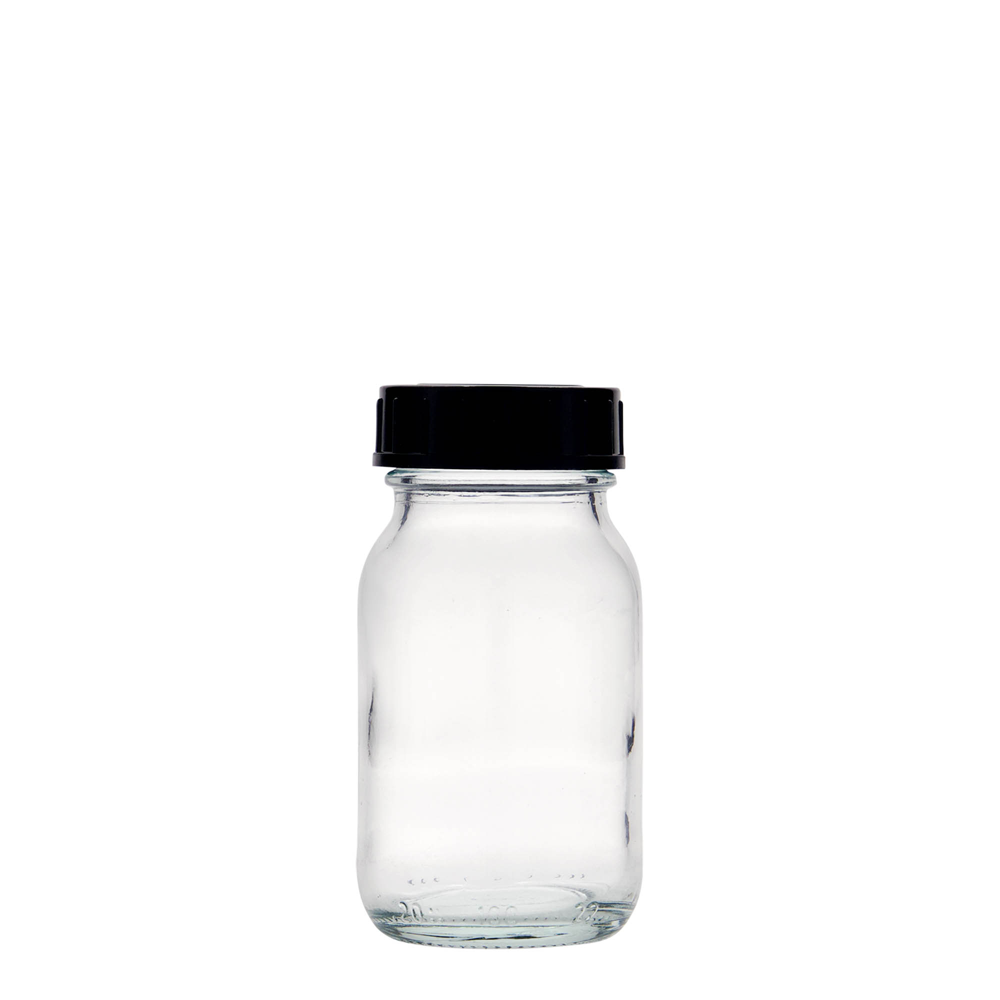 100 ml steklenica z širokim vratom, odprtina: DIN 40 100 ml steklenica z širokim vratom, odprtina: DIN 40