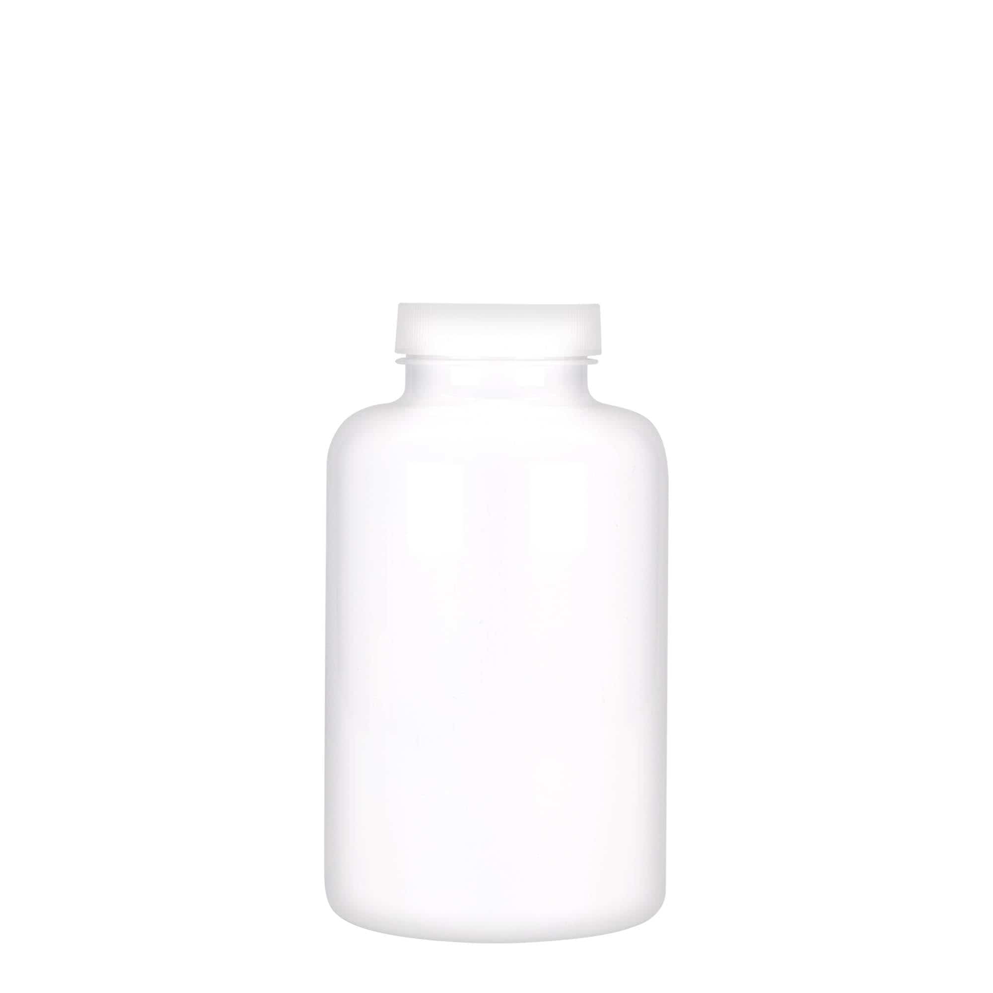 500 ml pakirna posodica PET, plastika, bela, ustje: GPI 45/400