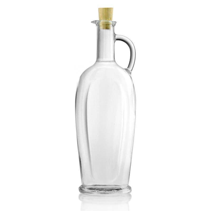 500 ml steklena steklenica »Eleganta«, ovalna, ustje: pluta 500 ml steklena steklenica »Eleganta«, ovalna, ustje: pluta