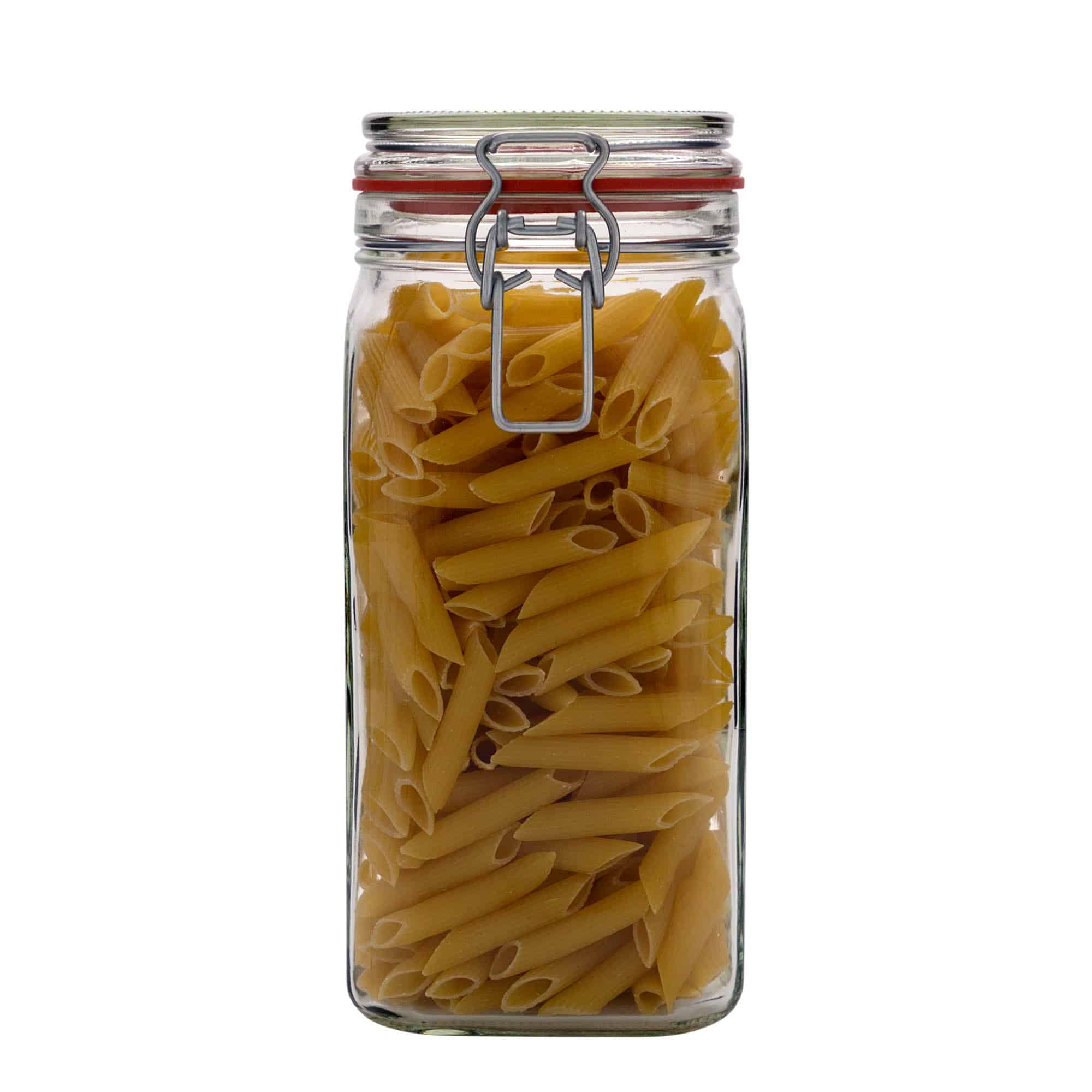 1540 ml kozarec s patentom, kvadratni, ustje: zamašek s tesnilom s patentom