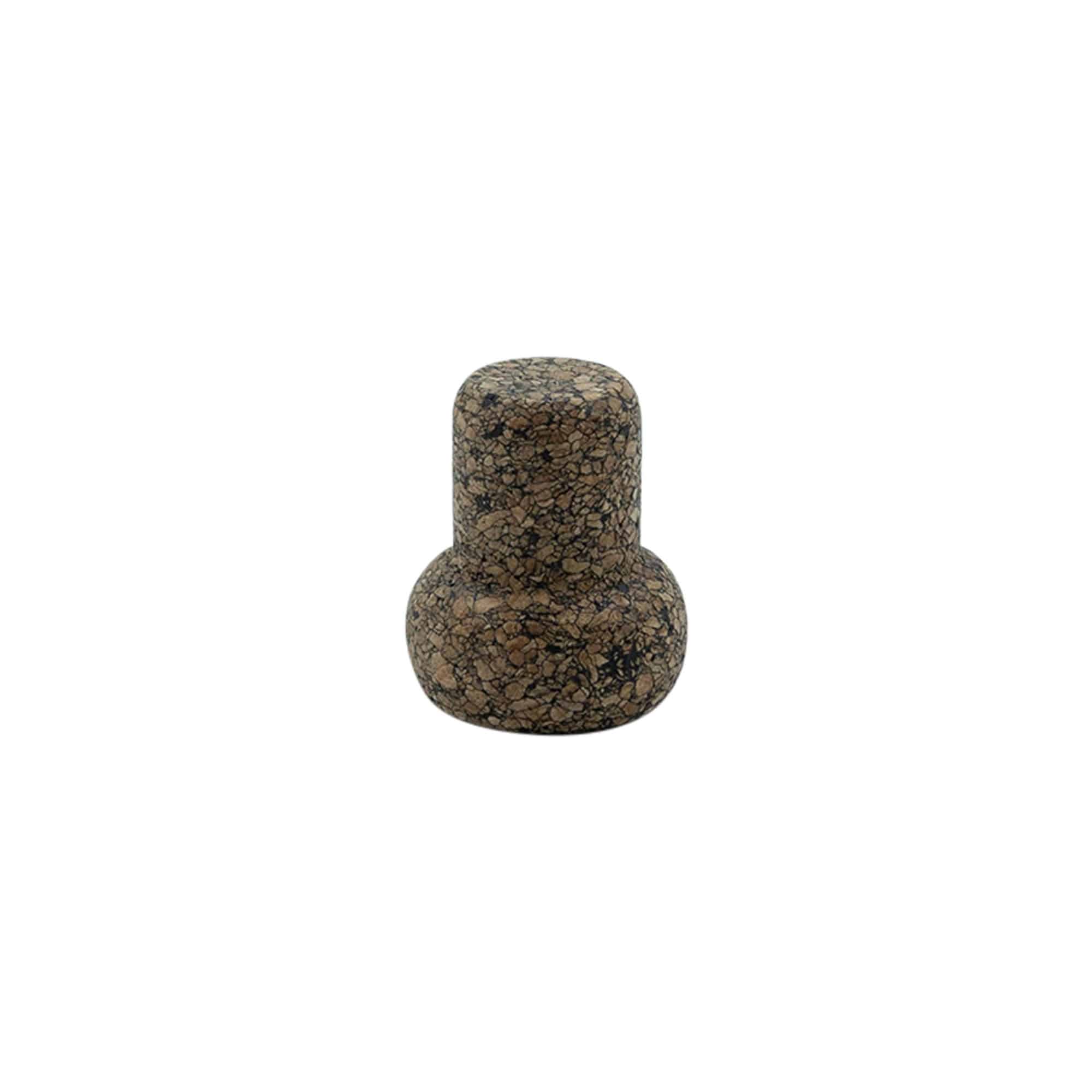 Plutovinasti zamašek z robom 'Barrel' 19,5 mm, Corkcoal, za ustje: pluta