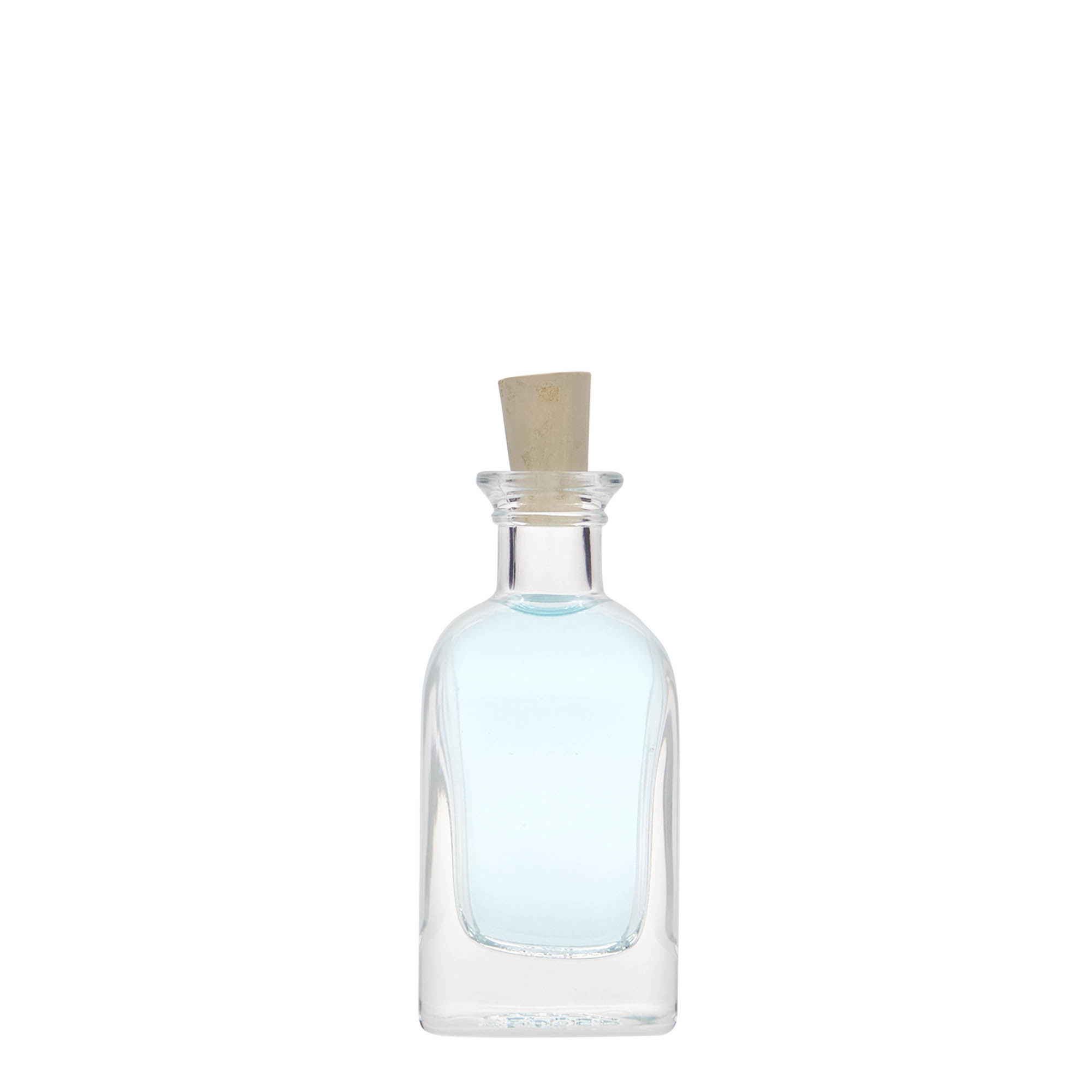 40 ml steklenička Apotheker Carré, kvadratna, odprtina: pluta