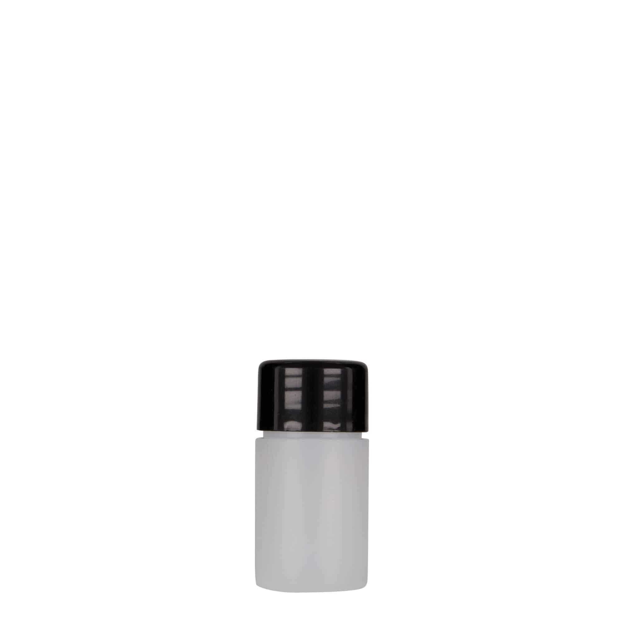 15 ml plastična steklenica »Tuffy«, HDPE, naravna, ustje: GPI 24/410