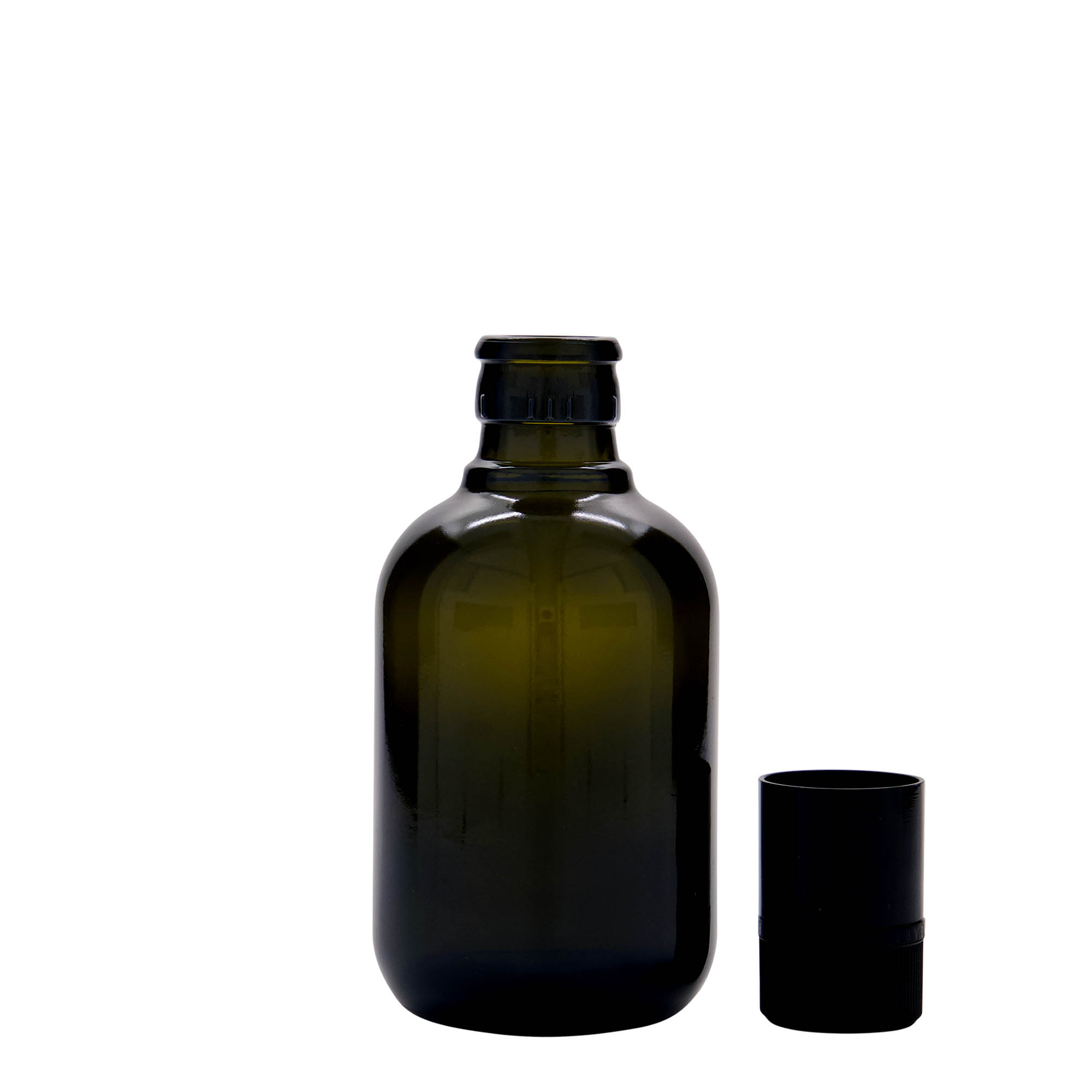 250 ml steklenica za kis/oljčno olje 'Biolio', steklo, starozeleno, odprtina: DOP
