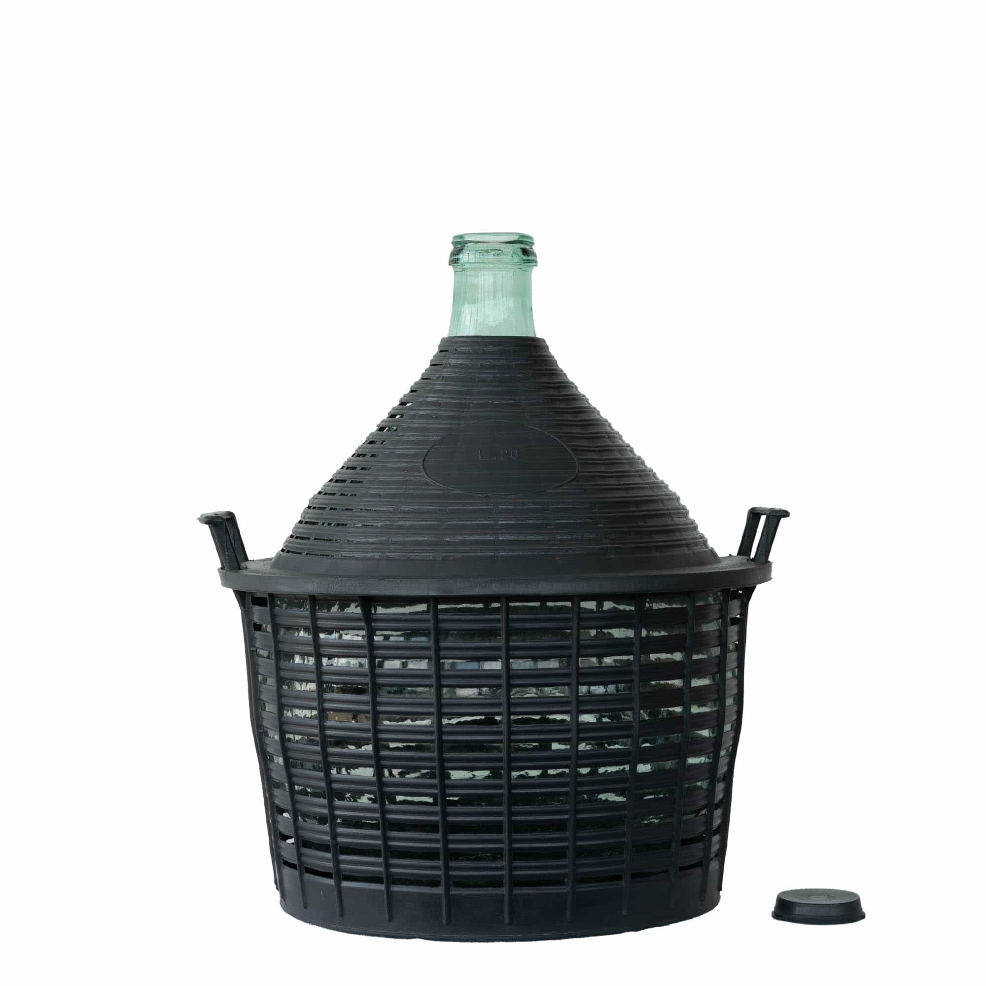 20 l balonska steklenica ozkega grla, steklo, odprtina: pokrov s pritisnim robom