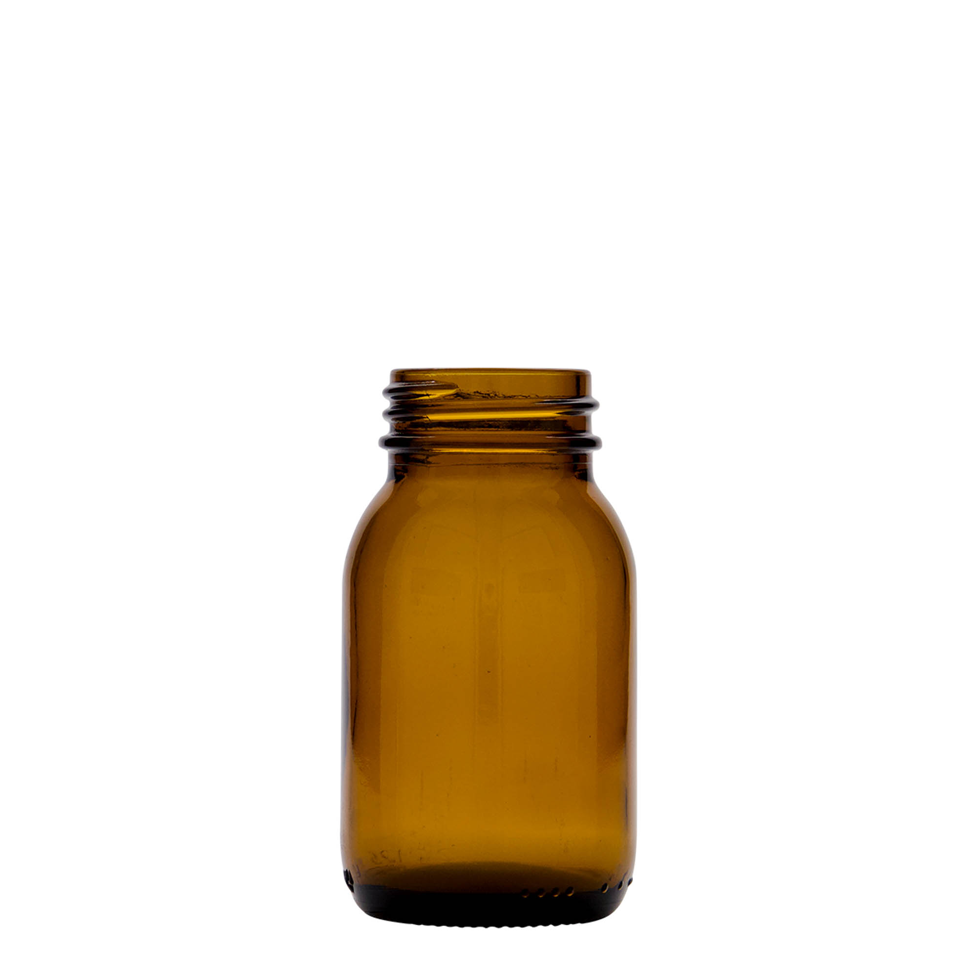 125 ml steklenica z širokim vratom, rjava, odprtina: DIN 40