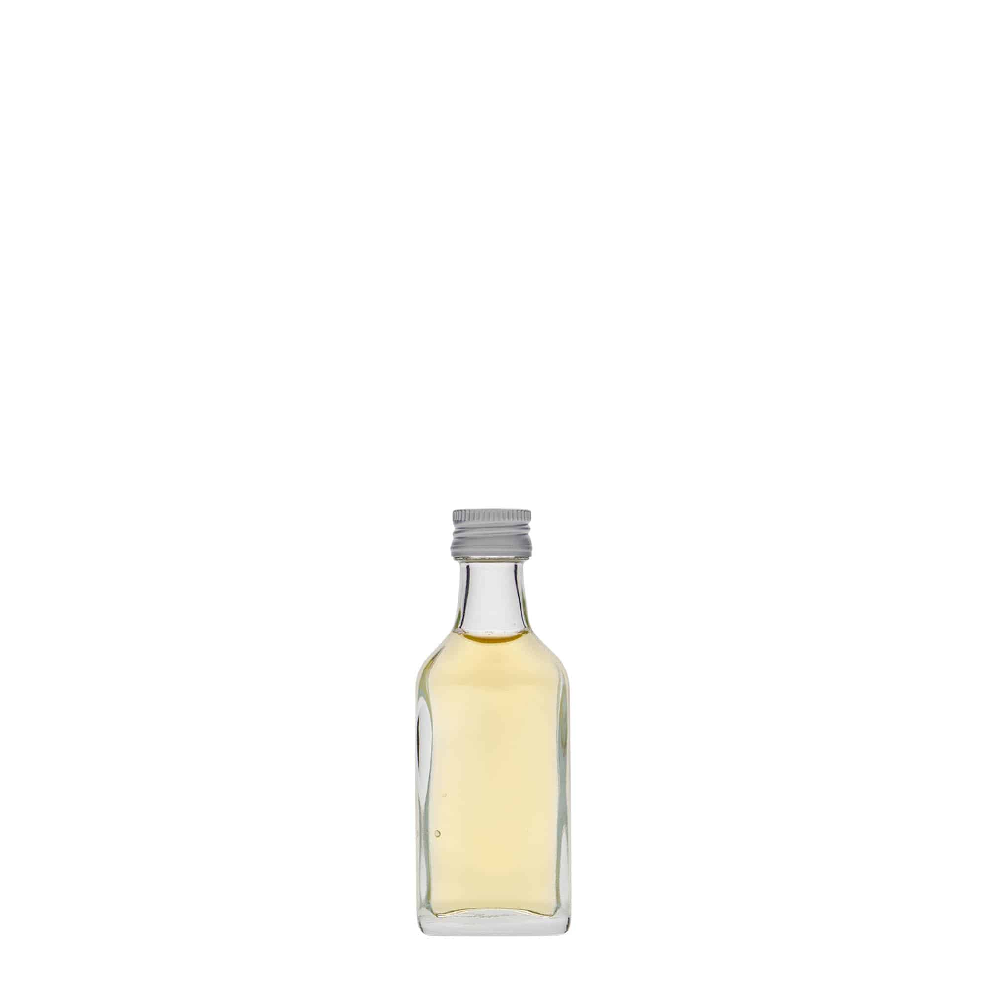 20 ml žepna steklenička, pravokotna, steklo, odprtina: PP 18