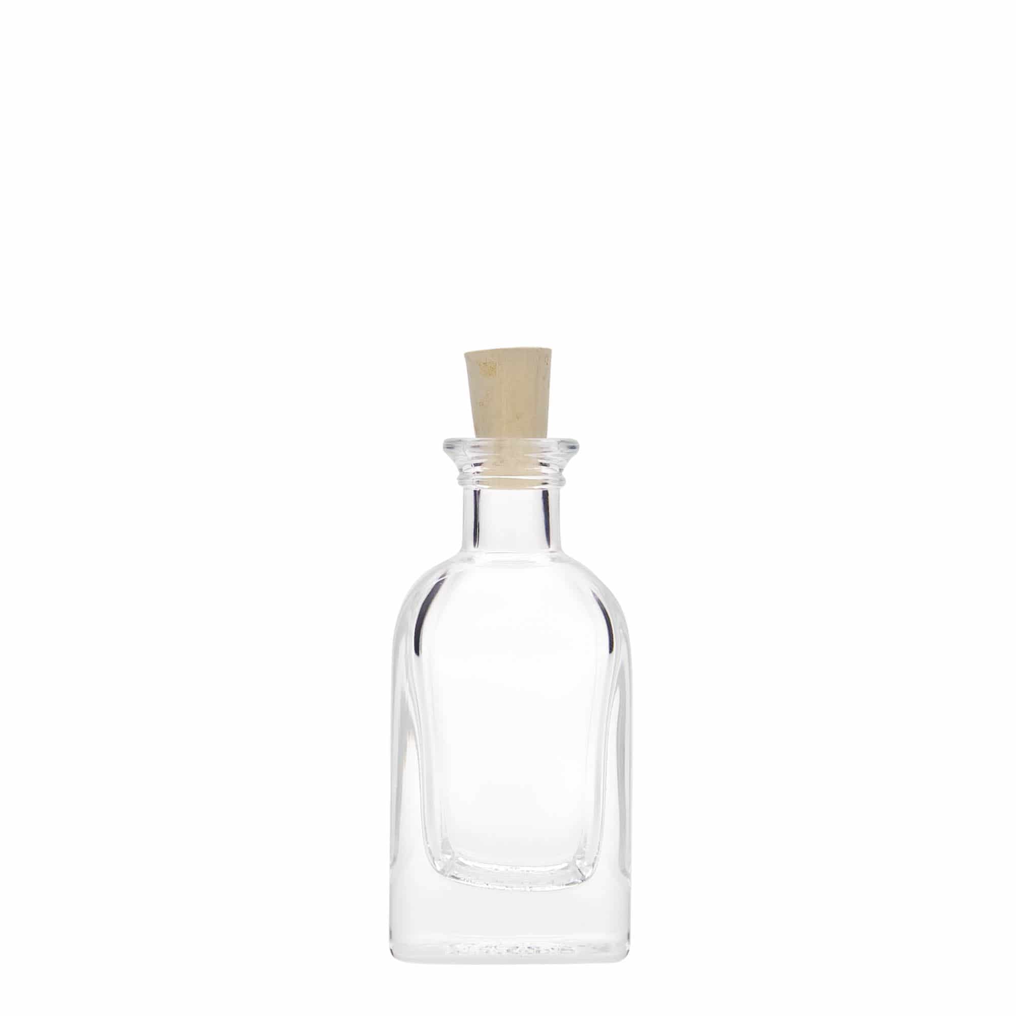 40 ml steklenička Apotheker Carré, kvadratna, odprtina: pluta