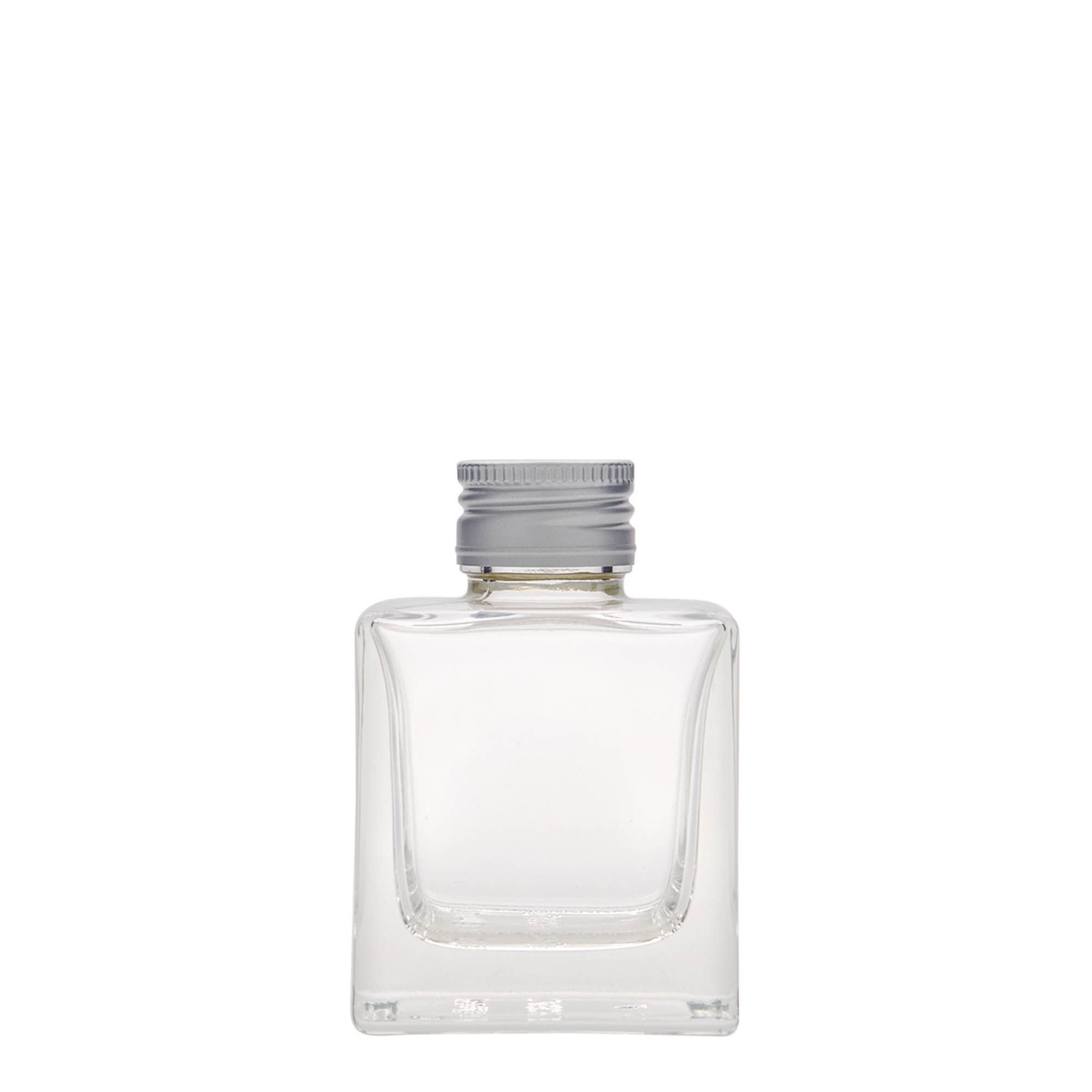100 ml steklenička 'Cube', kvadratna, odprtina: PP 28