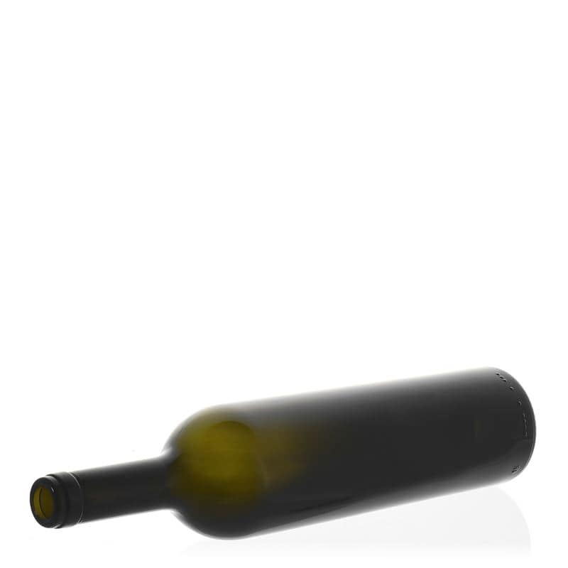 750 ml steklenica za vino »Liberty«, antično zelena, ustje: pluta