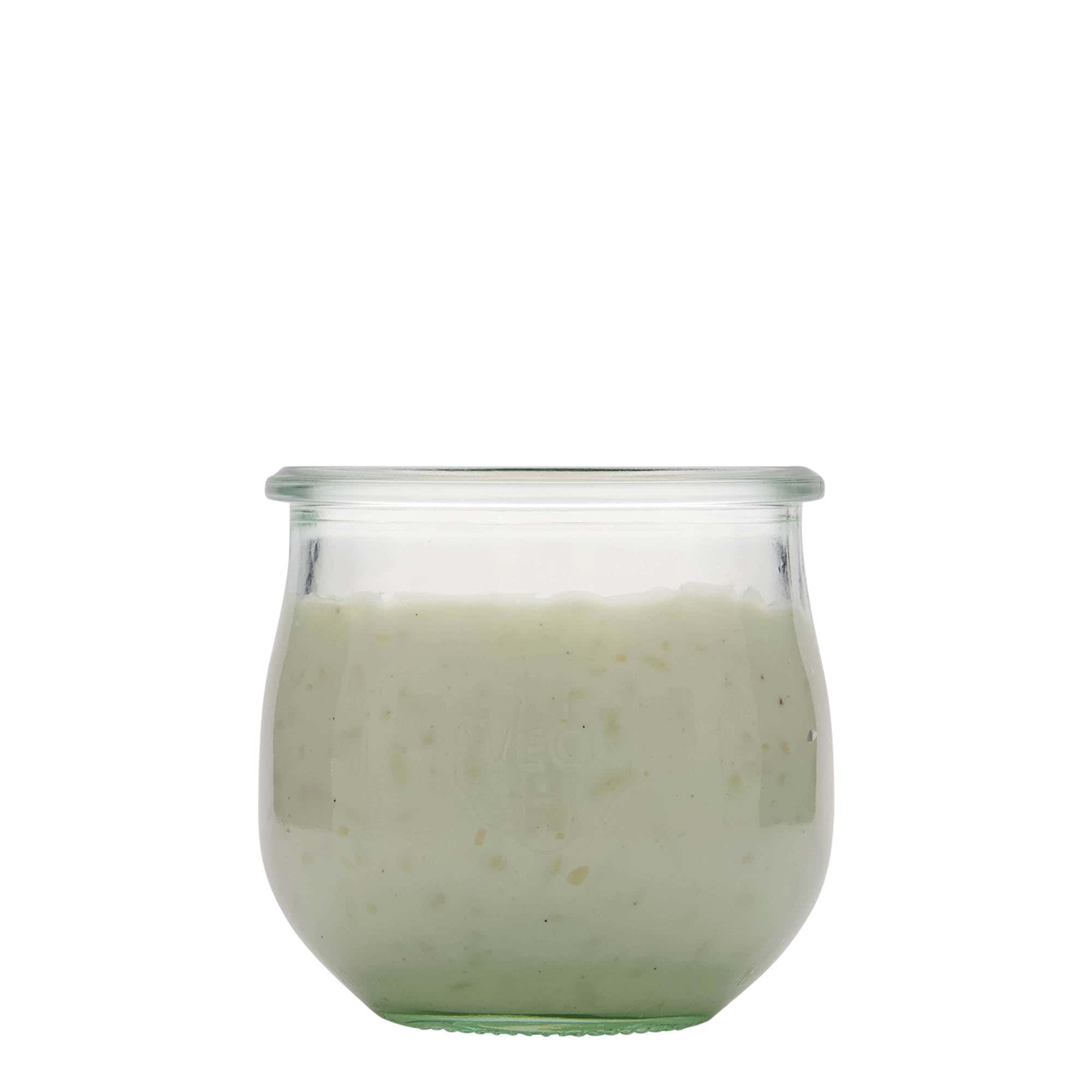 370 ml kozarec v obliki tulipana WECK, ustje: Okrogel rob