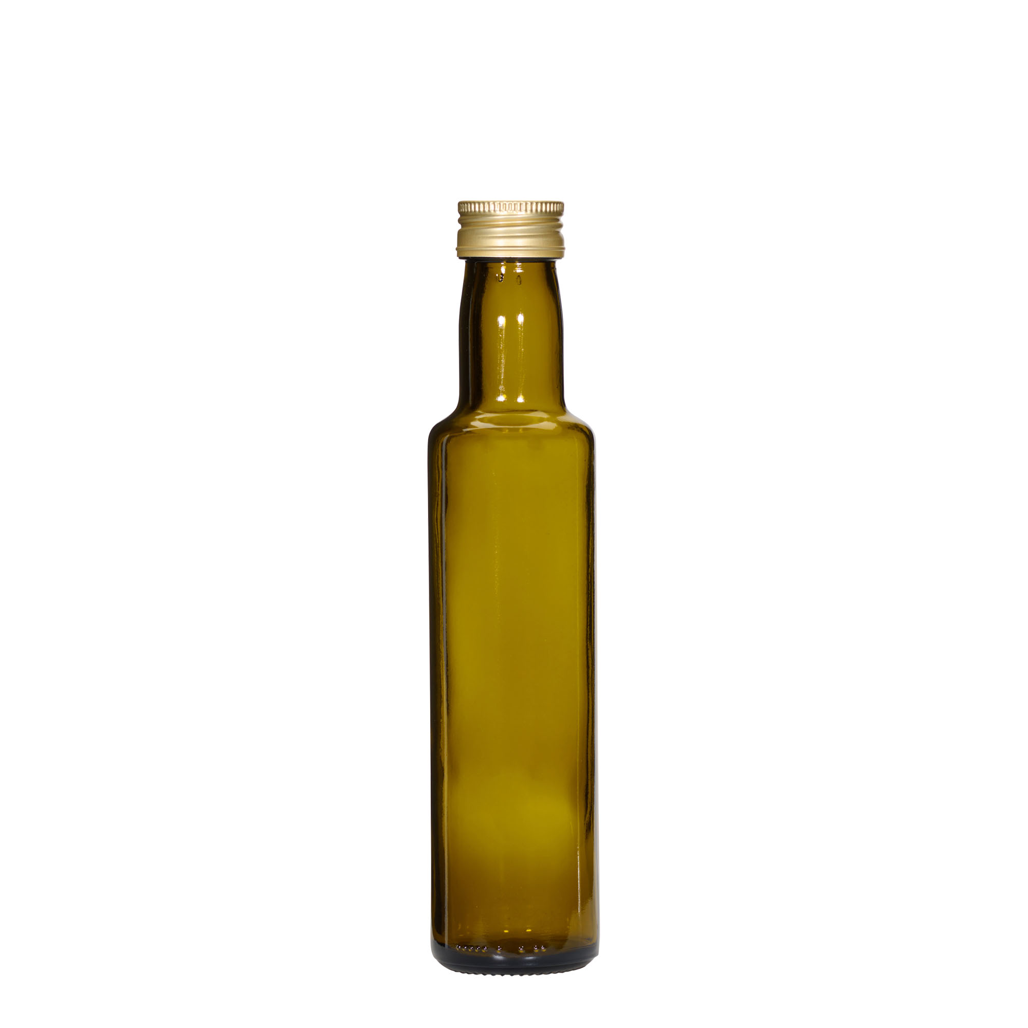 250 ml steklenica 'Dorica', starinsko zelena, odprtina: PP 31,5