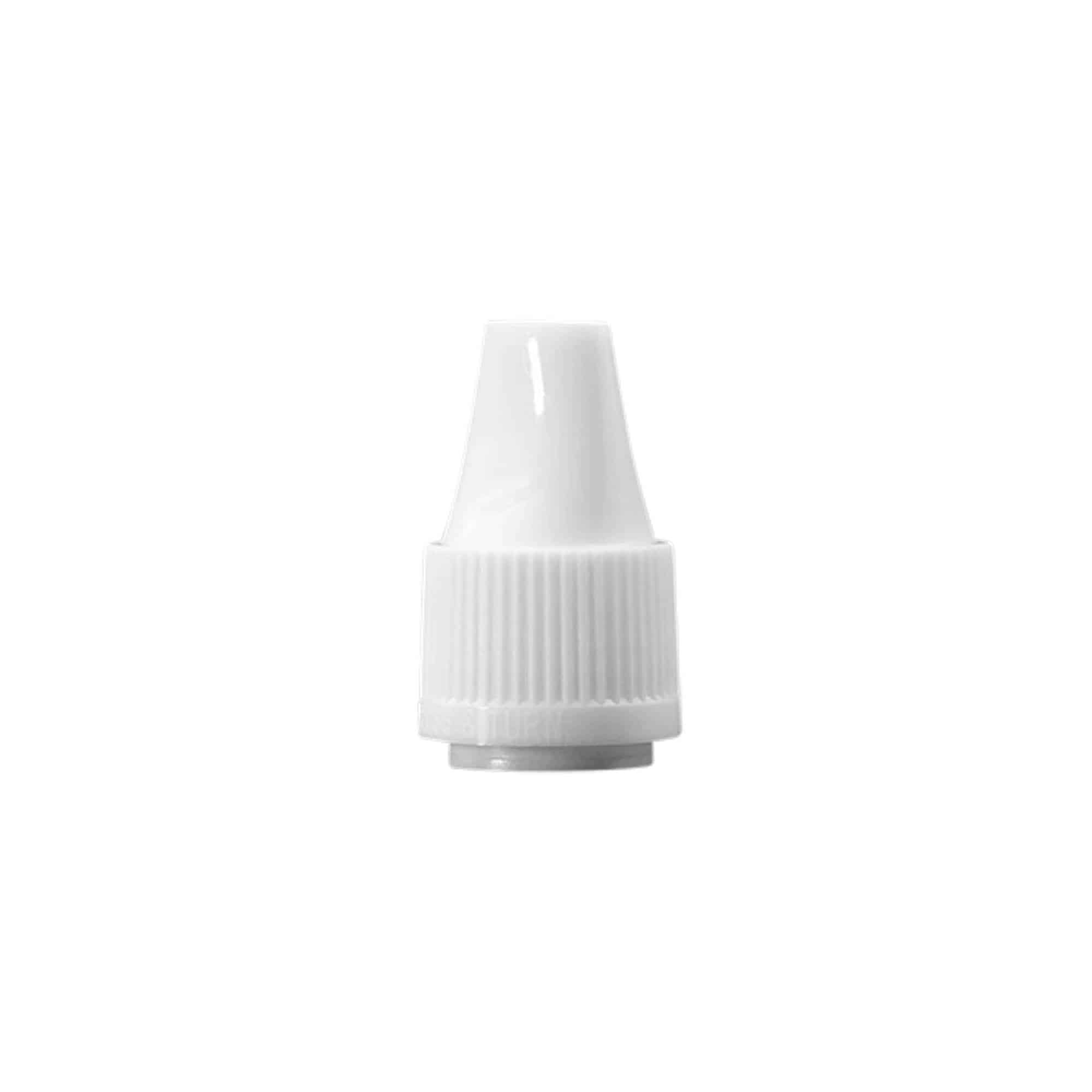 Navojni zamašek z originalnim varovalom in zaščito pred otroki za »E-Liquid«, plastika PP, bela Navojni zamašek z originalnim varovalom in zaščito pred otroki za »E-Liquid«, plastika PP, bela