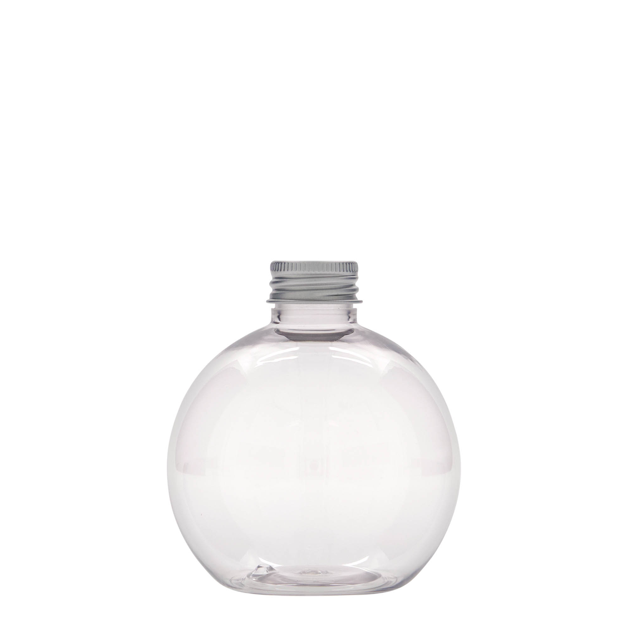 250 ml PET-flaska 'Perry', okrogla, plastika, odprtina: 24/410