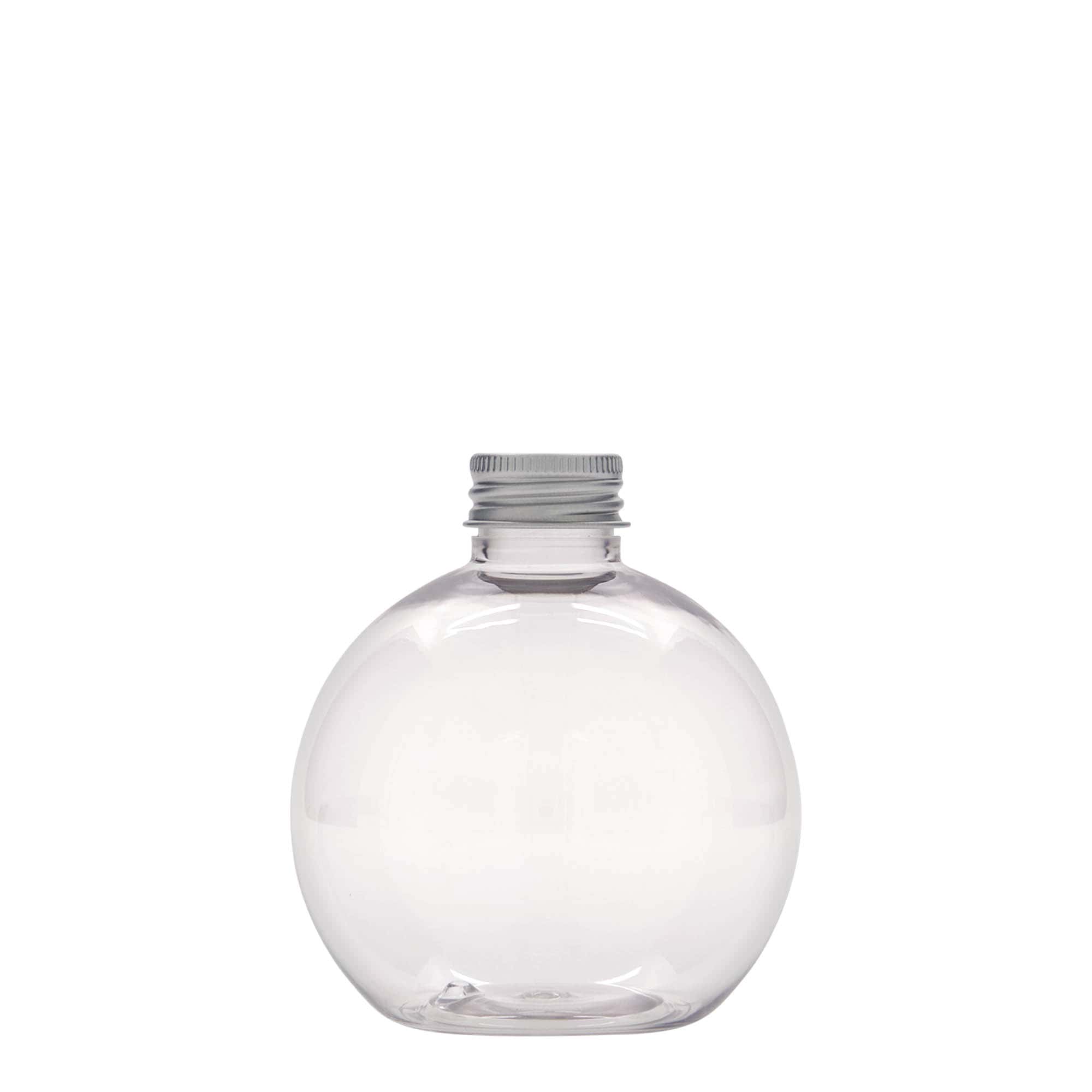 250 ml PET-flaska 'Perry', okrogla, plastika, odprtina: 24/410