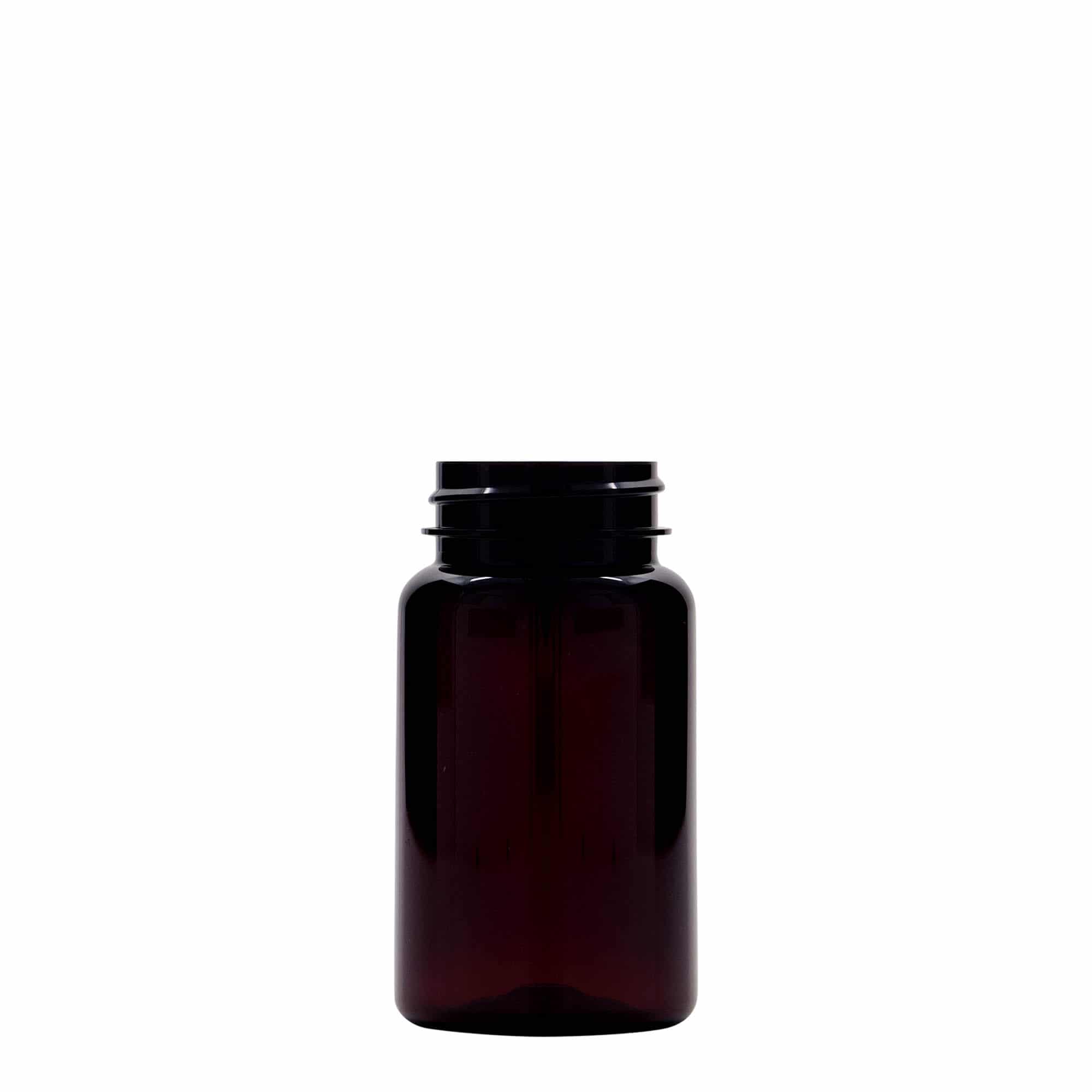 100 ml pakirna posodica PET, plastika, rjava, ustje: GPI 38/400 100 ml pakirna posodica PET, plastika, rjava, ustje: GPI 38/400