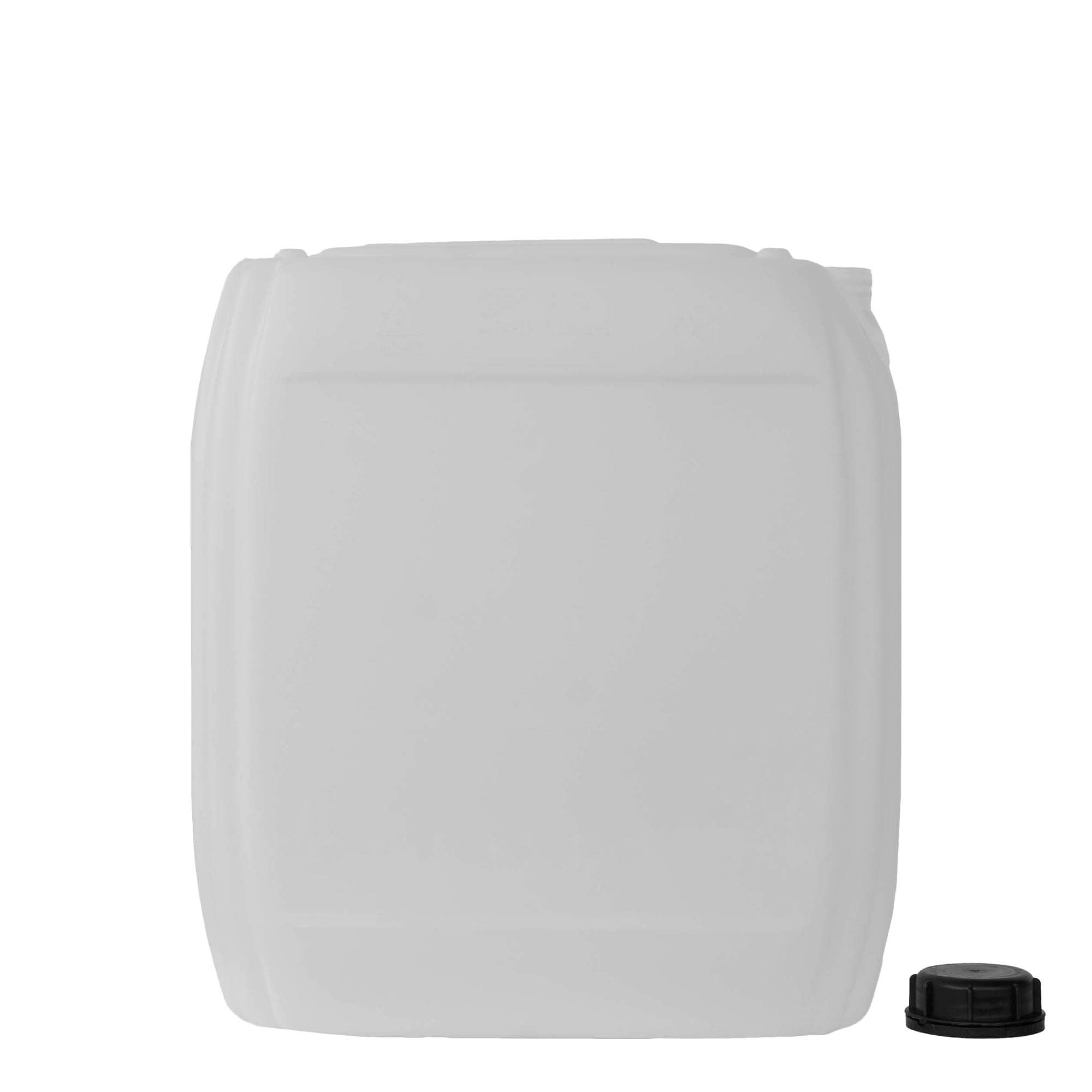 25 l kanister, pravokoten, HDPE-plastika, naraven, odprtina: ND 60