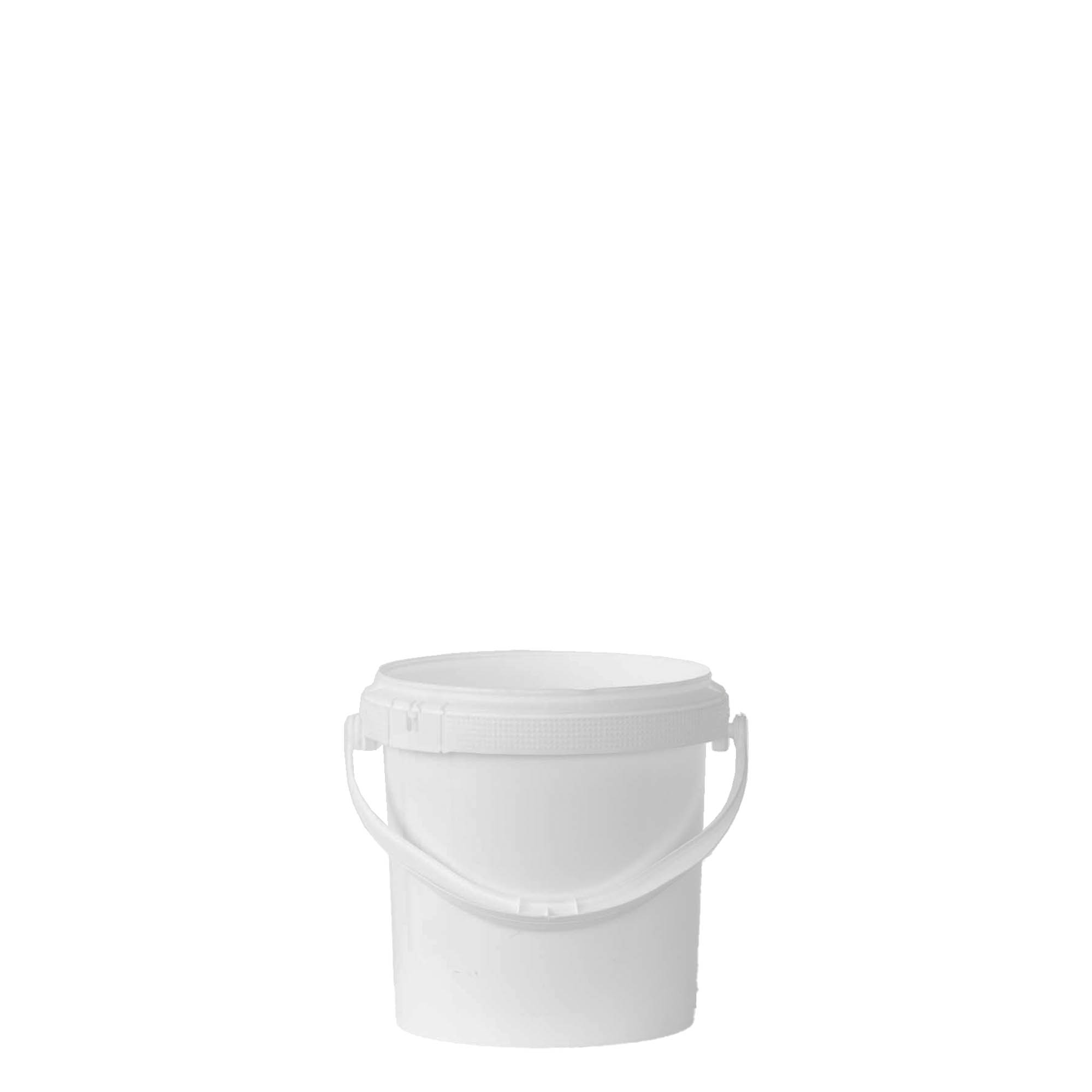 1 l vedro, PP-plastika, belo