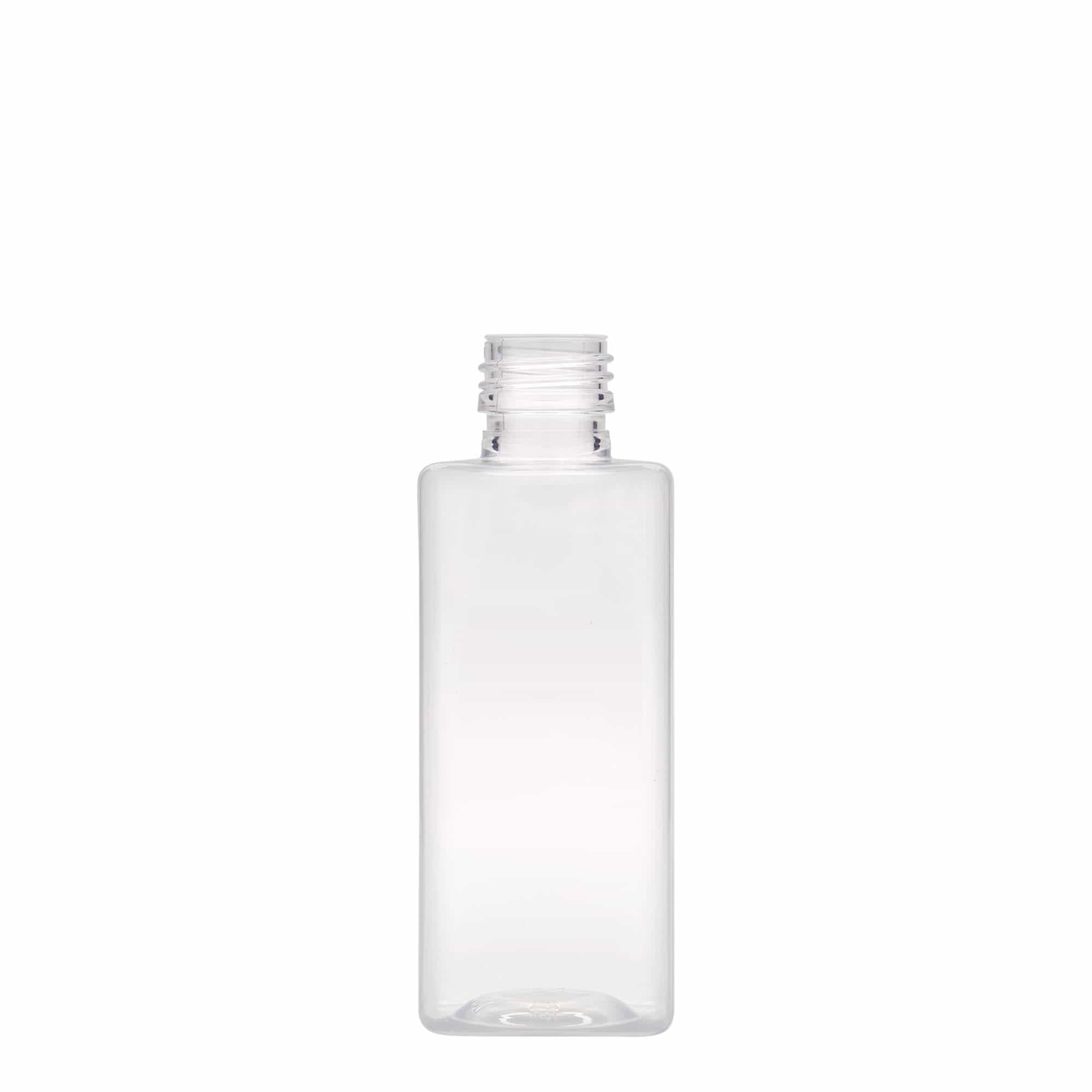 250 ml PET-flaska 'Karl', kvadratna, plastika, odprtina: PP 28