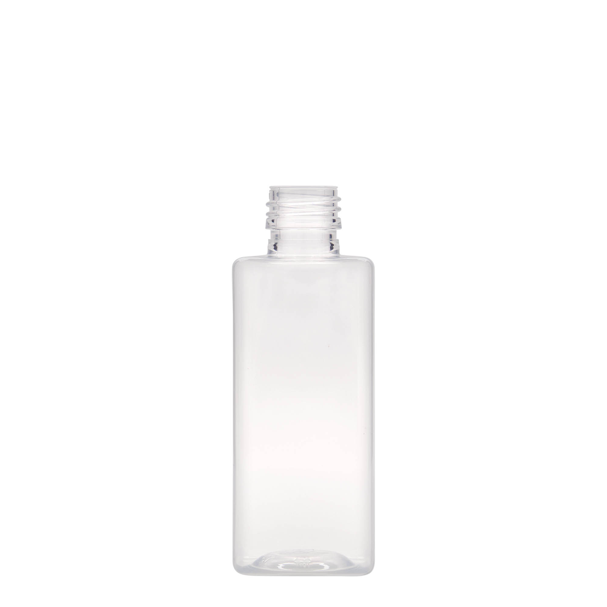 250 ml PET-flaska 'Karl', kvadratna, plastika, odprtina: PP 28