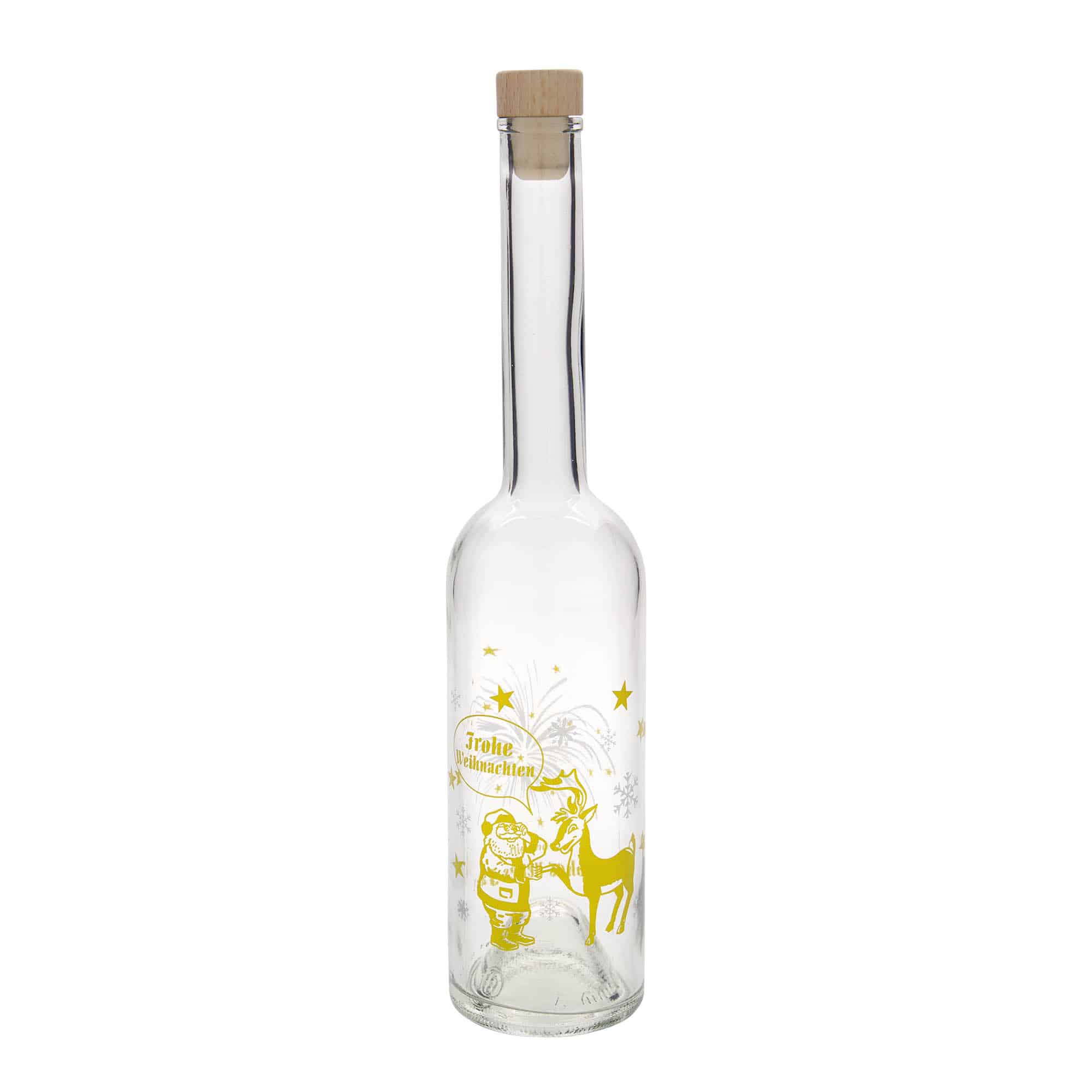 500 ml steklena steklenica »Opera«, motiv: ognjemet, ustje: pluta