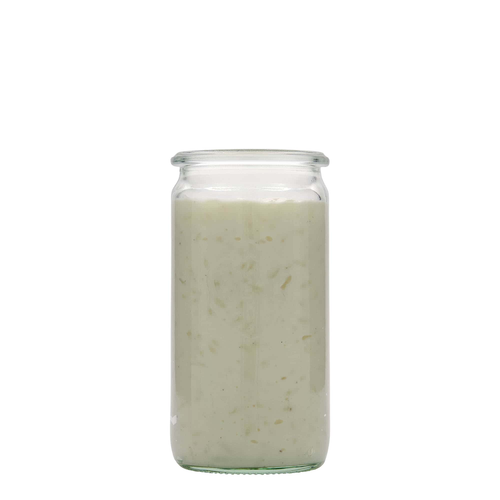 340 ml cilindrični kozarec WECK, ustje: Okrogel rob