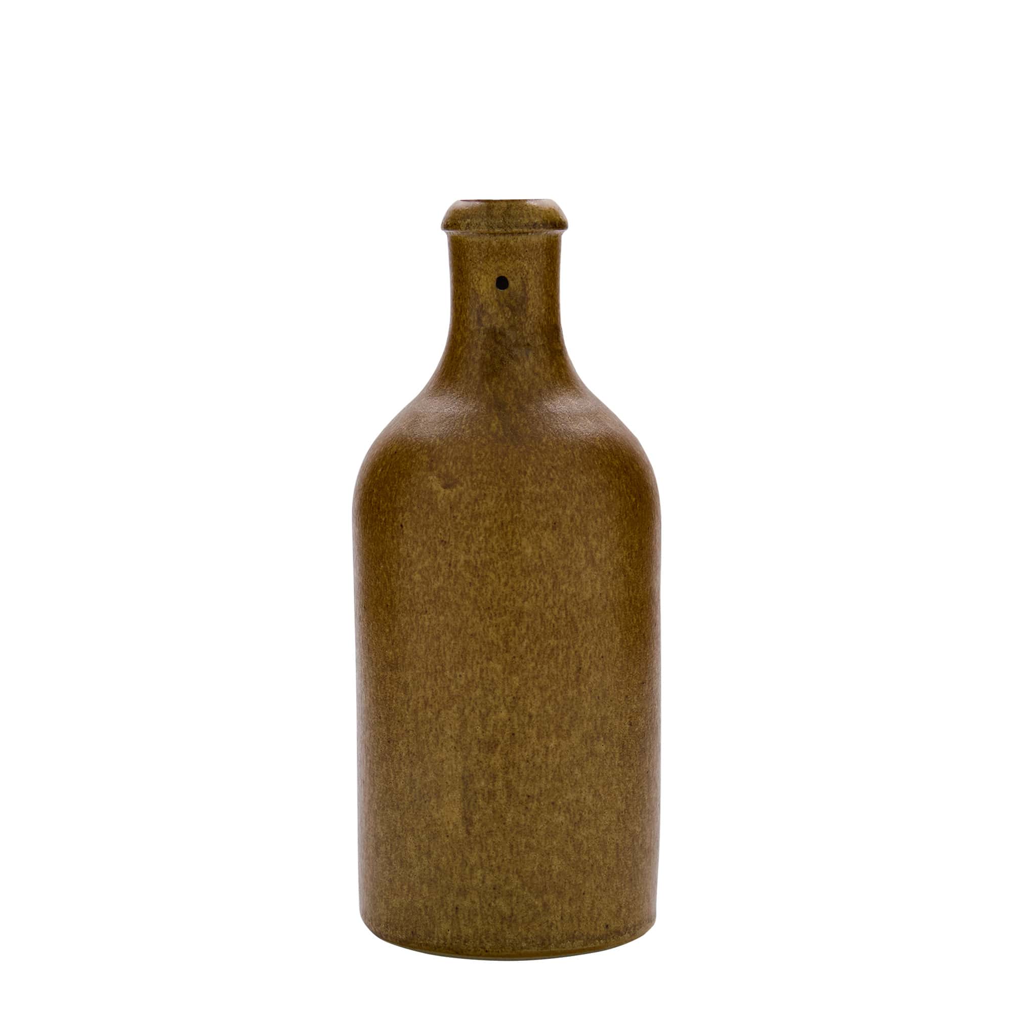 500 ml glineni vrč, kamnina, rjavo-kristalen, odprtina: zapiranje z zaponko