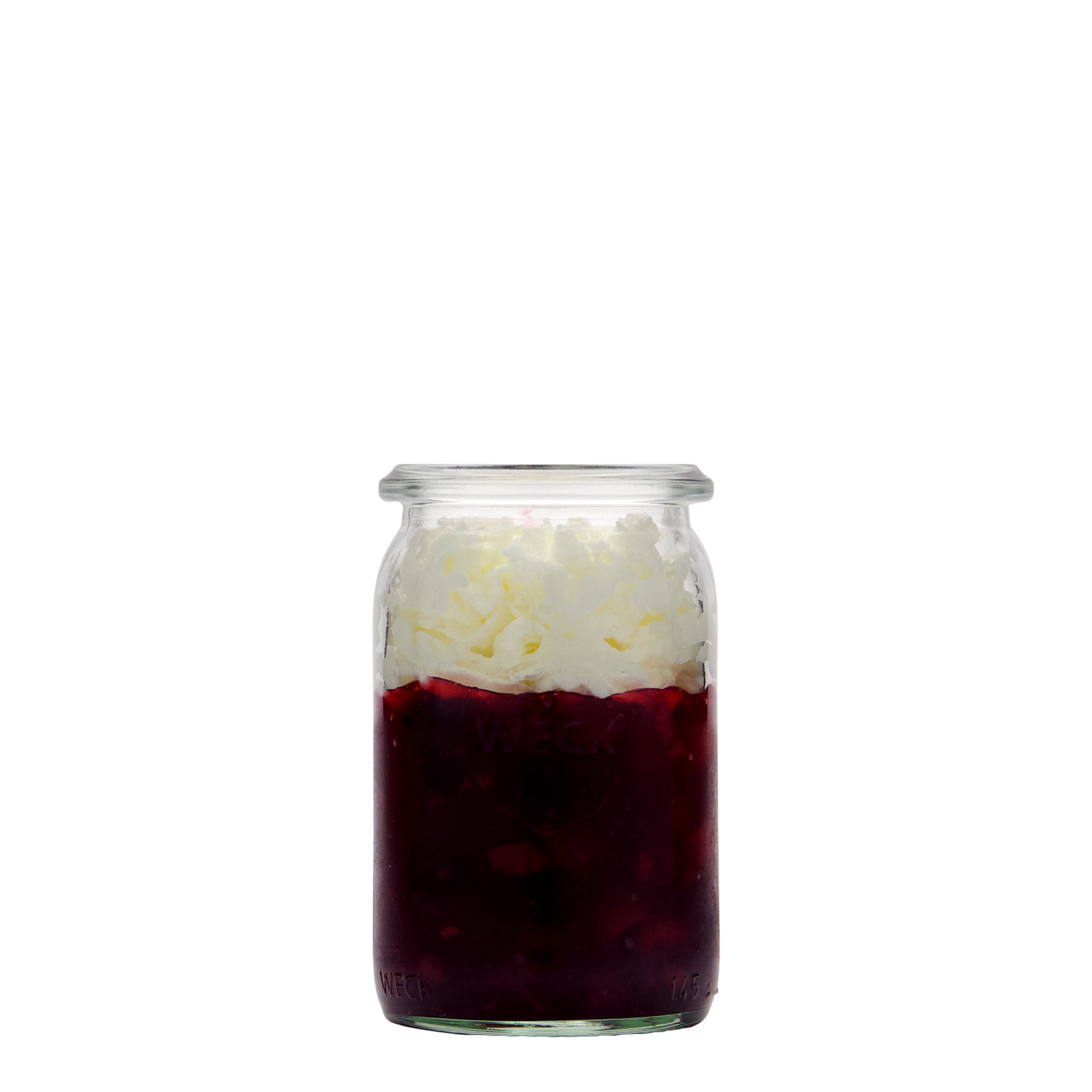 145 ml WECK-valjasta steklenica, odprtina: okrogla roba 145 ml WECK-valjasta steklenica, odprtina: okrogla roba